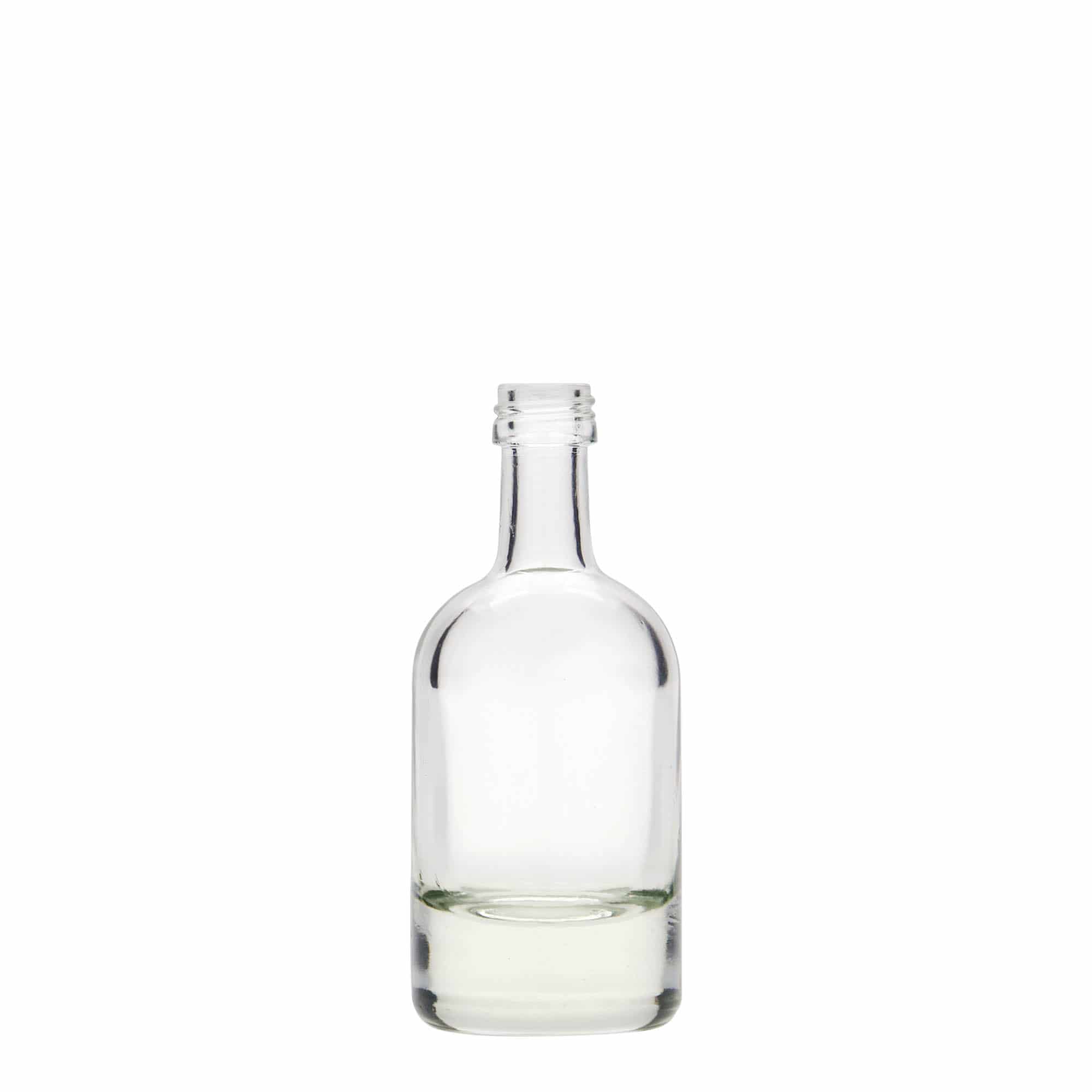 50 ml Glasflasche «Linea Uno», Mündung: PP 18
