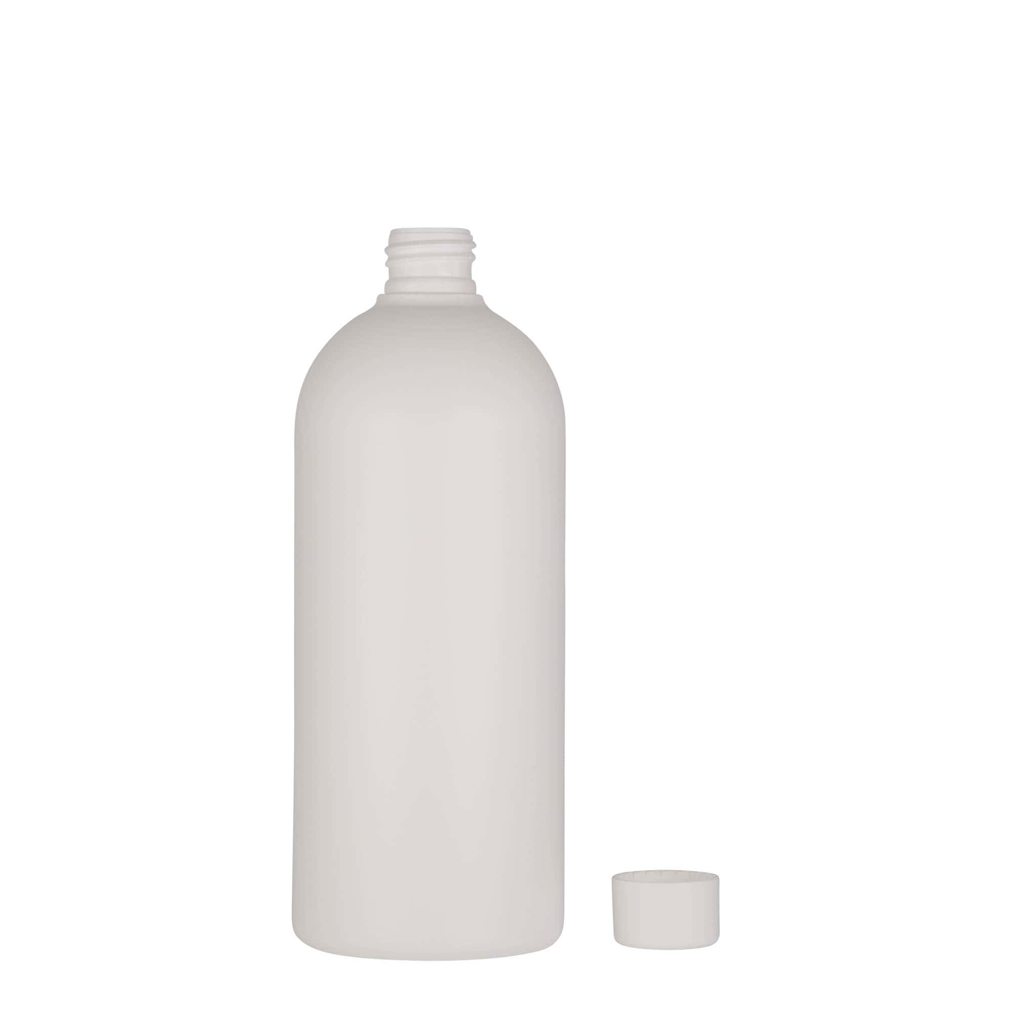 500 ml Kunststoffflasche «Tuffy», HDPE, weiss, Mündung:  24/410