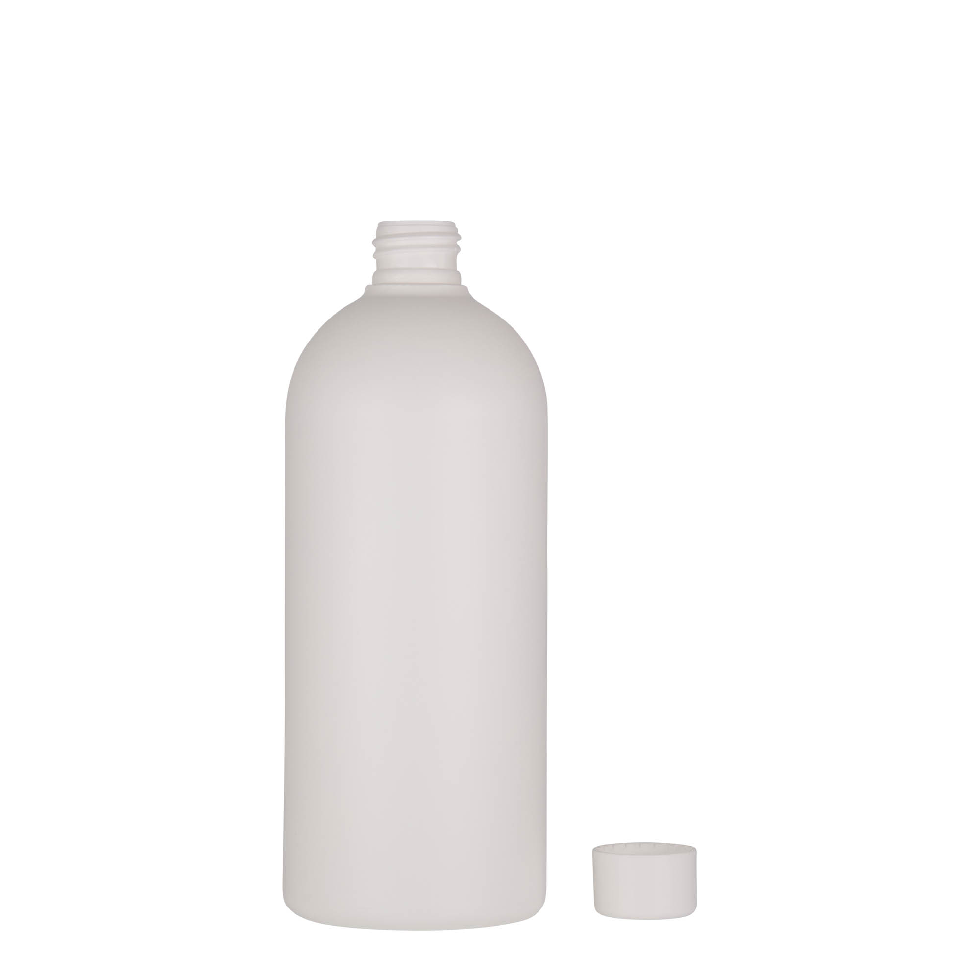 500 ml Kunststoffflasche «Tuffy», HDPE, weiss, Mündung:  24/410
