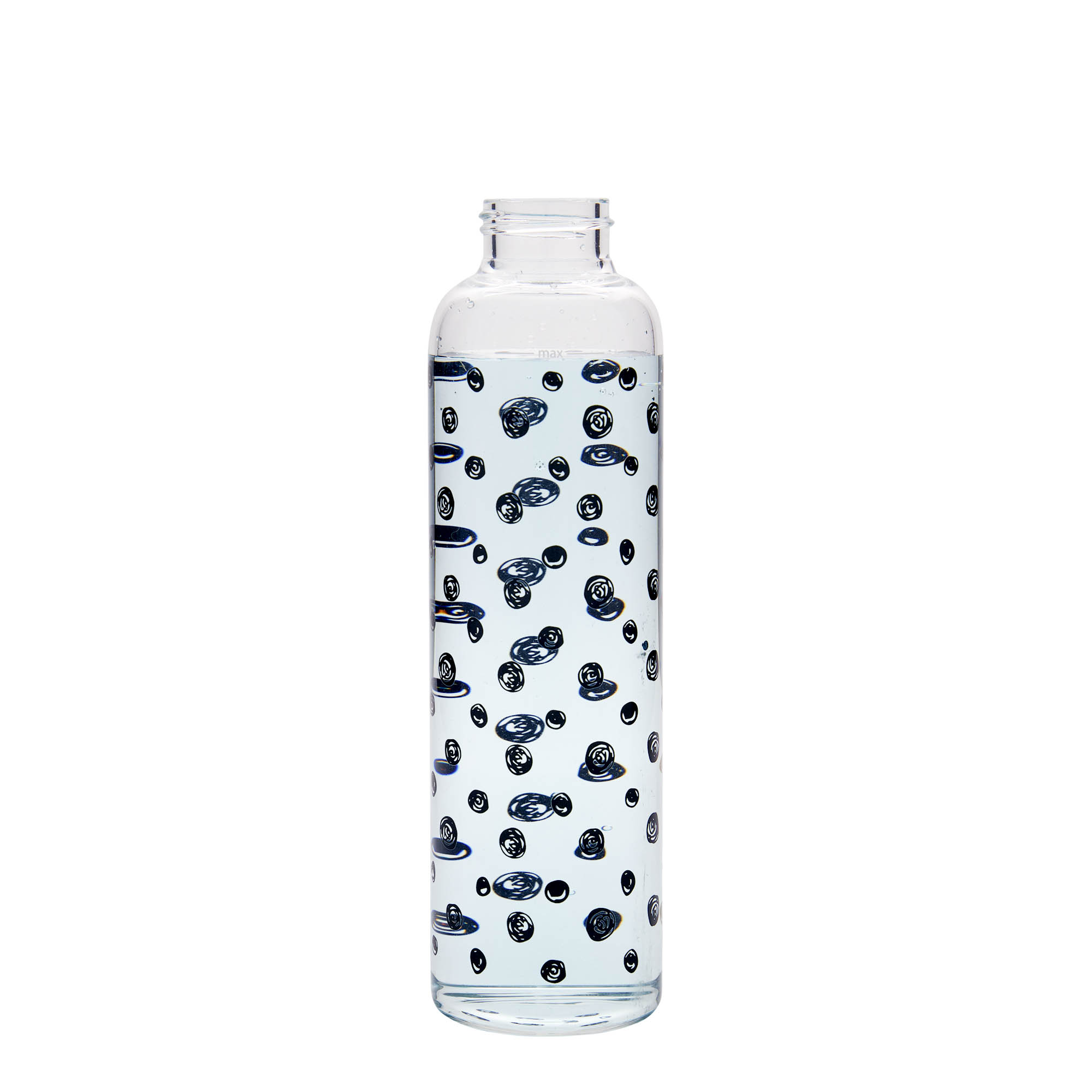 500 ml Trinkflasche 'Perseus - Schwarze Punkte', Mündung: Schraubverschluss 500 ml Trinkflasche 'Perseus - Schwarze Punkte', Mündung: Schraubverschluss