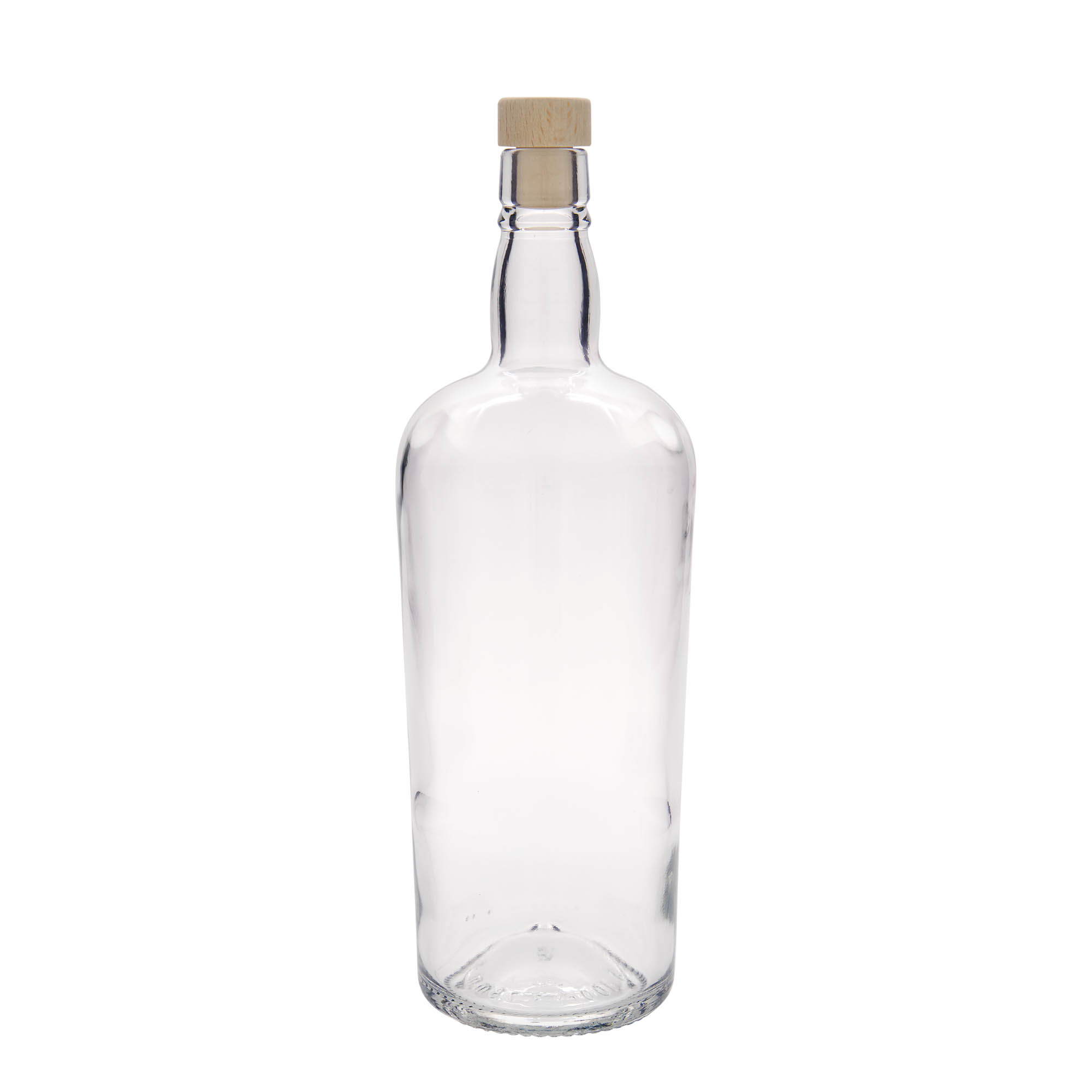 1000 ml Glasflasche 'Edinburgh', Mündung: Kork