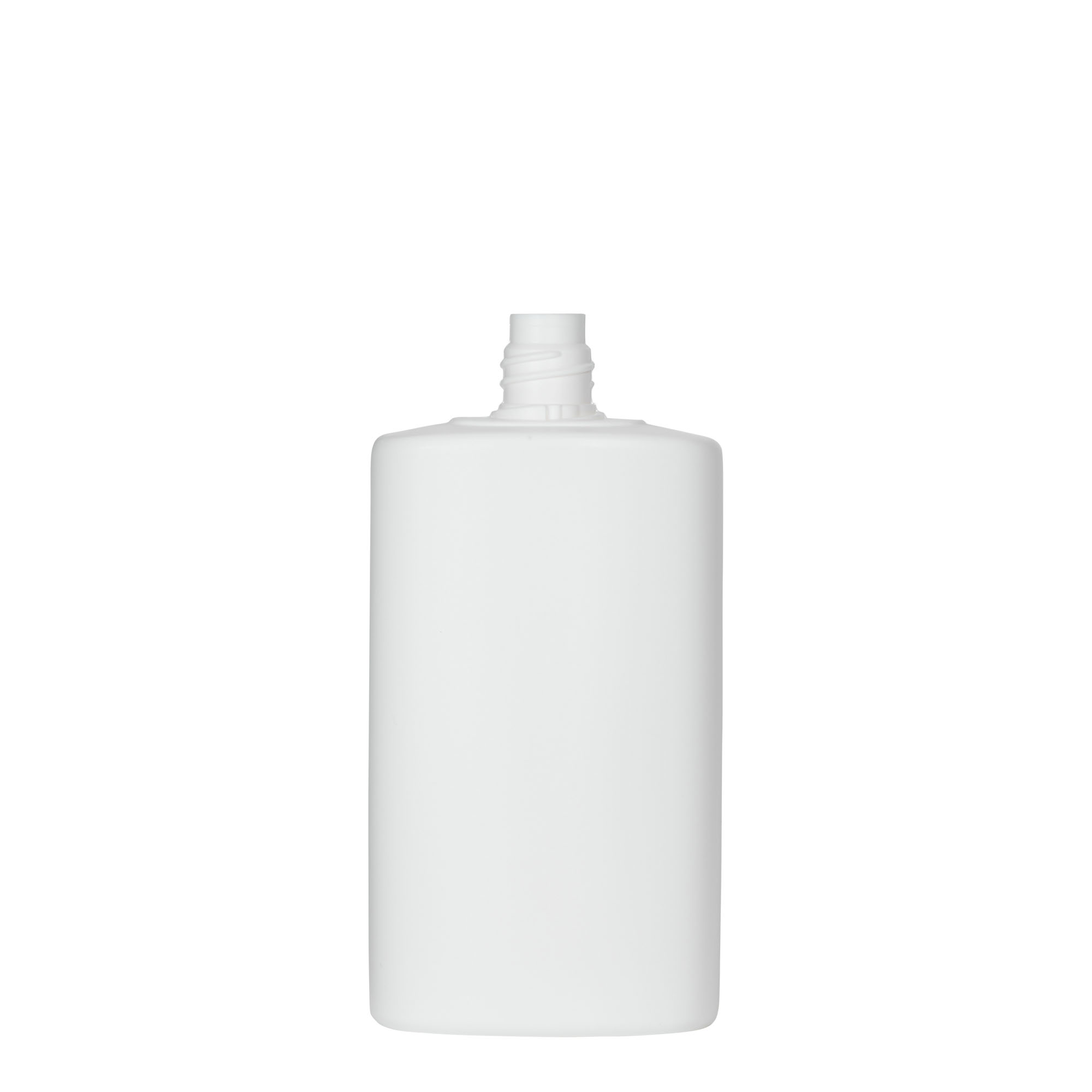 250 ml Kunststoffflasche «Indy», oval, HDPE, weiss, Mündung: Schraubverschluss