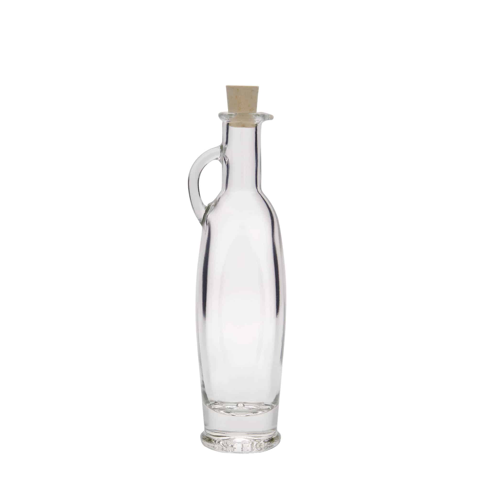100 ml Glasflasche «Eleganta», oval, Mündung: Kork