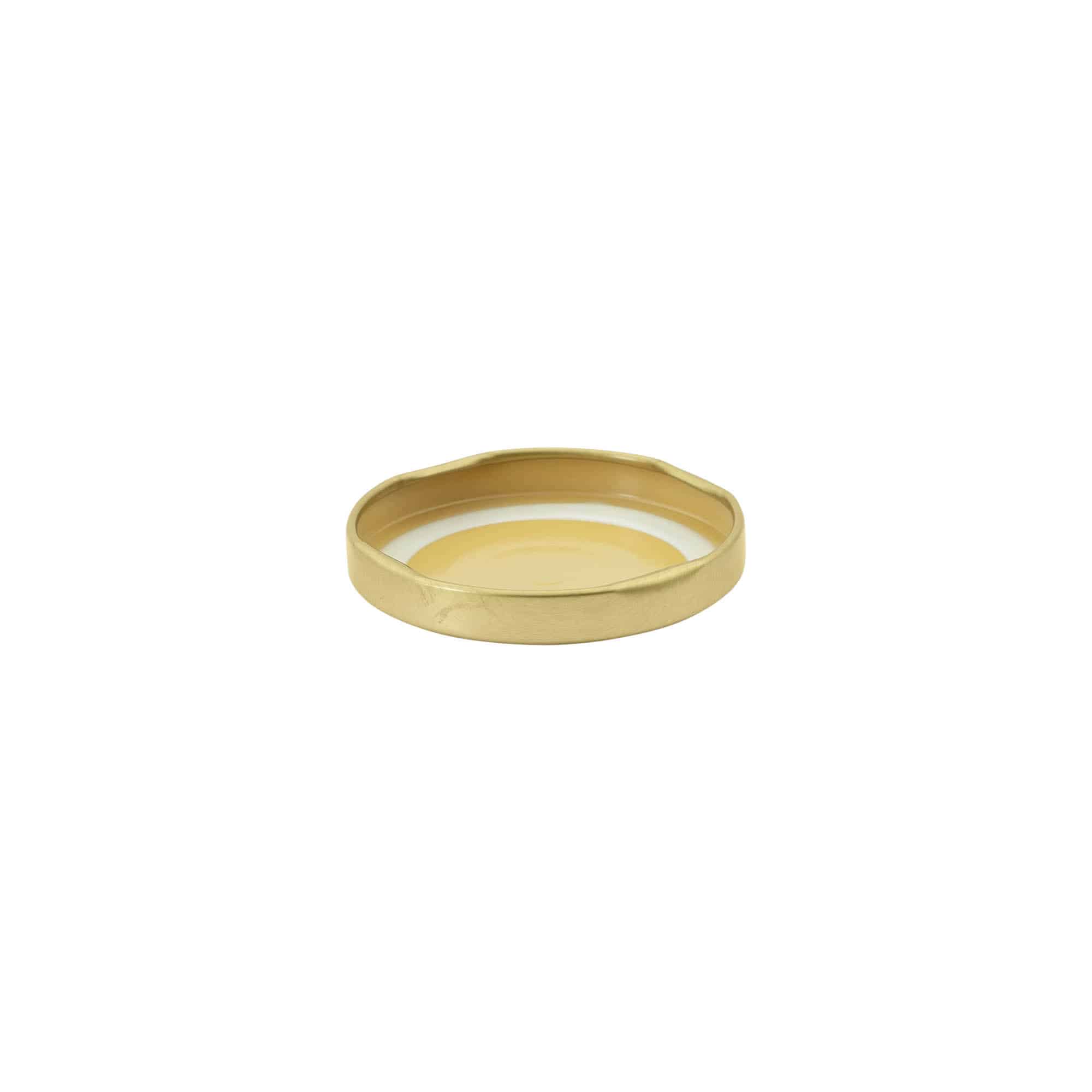 Twist-off-Deckel, Weissblech, gold, für Mündung: TO 53