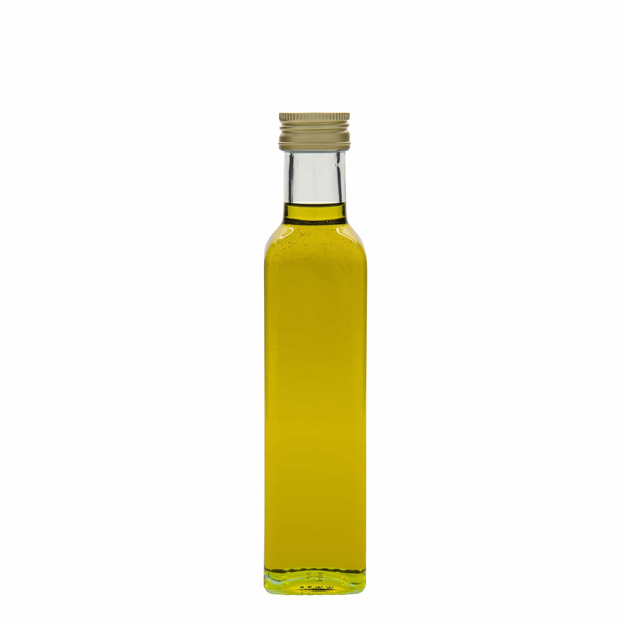 250 ml Glasflasche 'Marasca', quadratisch, Mündung: PP 31,5