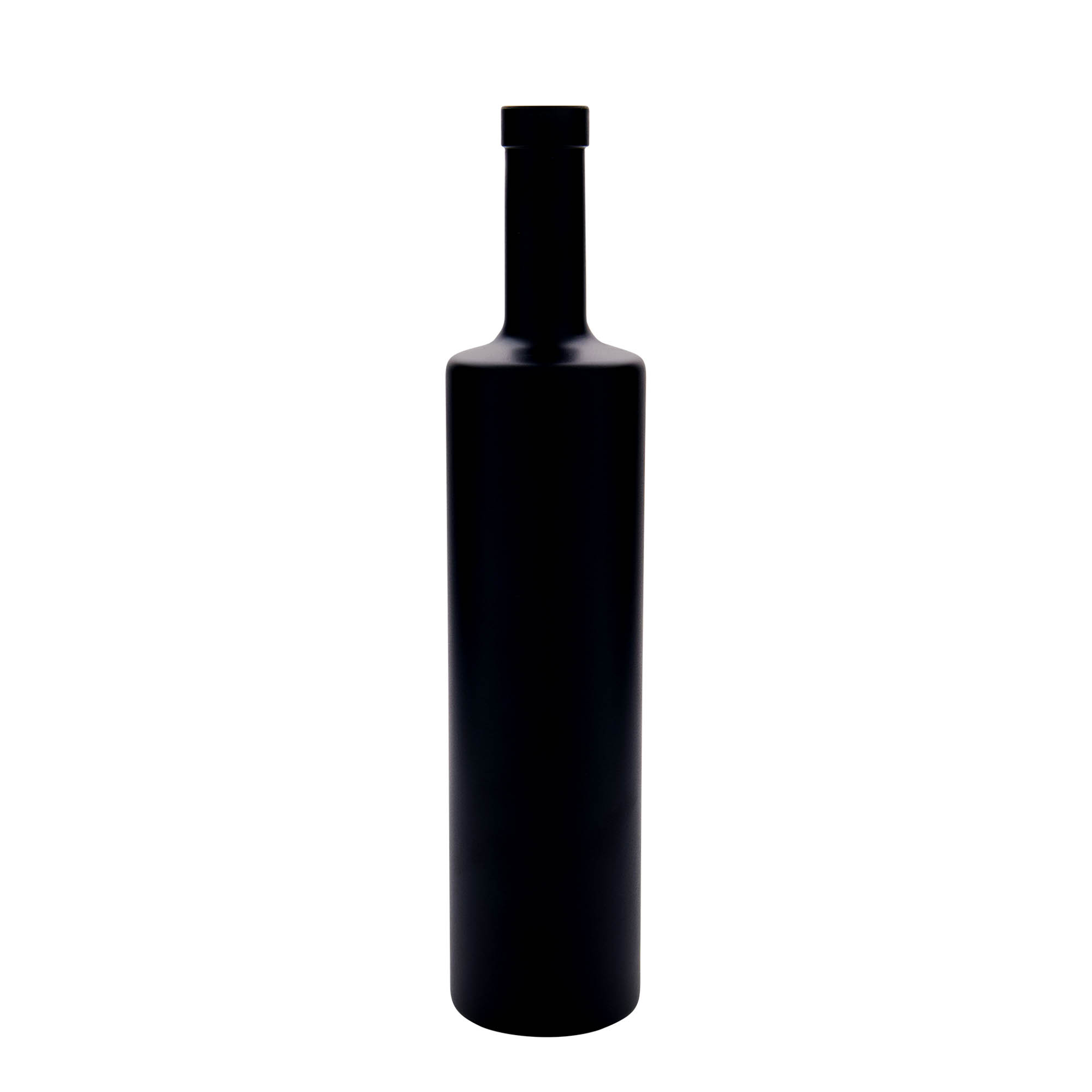 700 ml Glasflasche «Centurio», schwarz, Mündung: Kork