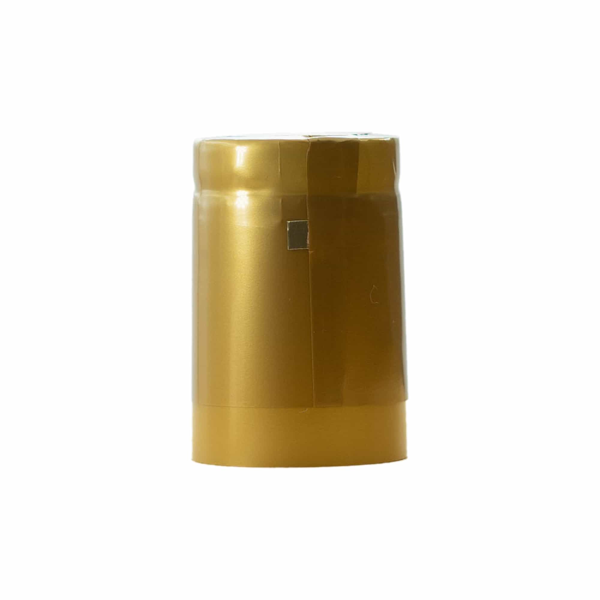 Schrumpfkapsel 32x41, PVC-Kunststoff, gold Schrumpfkapsel 32x41, PVC-Kunststoff, gold