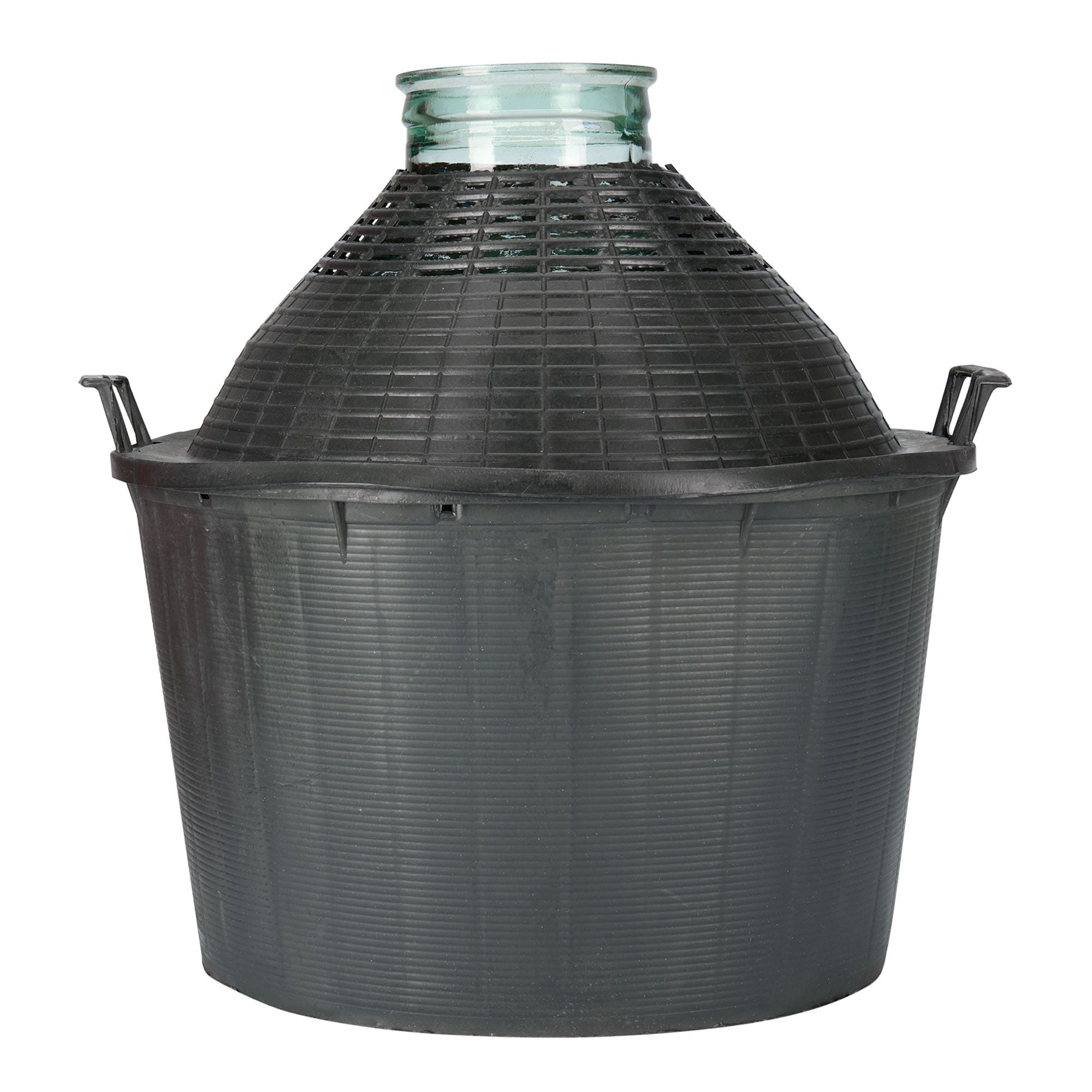 34 l Ballonflasche Weithals, Glas, Mündung: Stülpdeckel