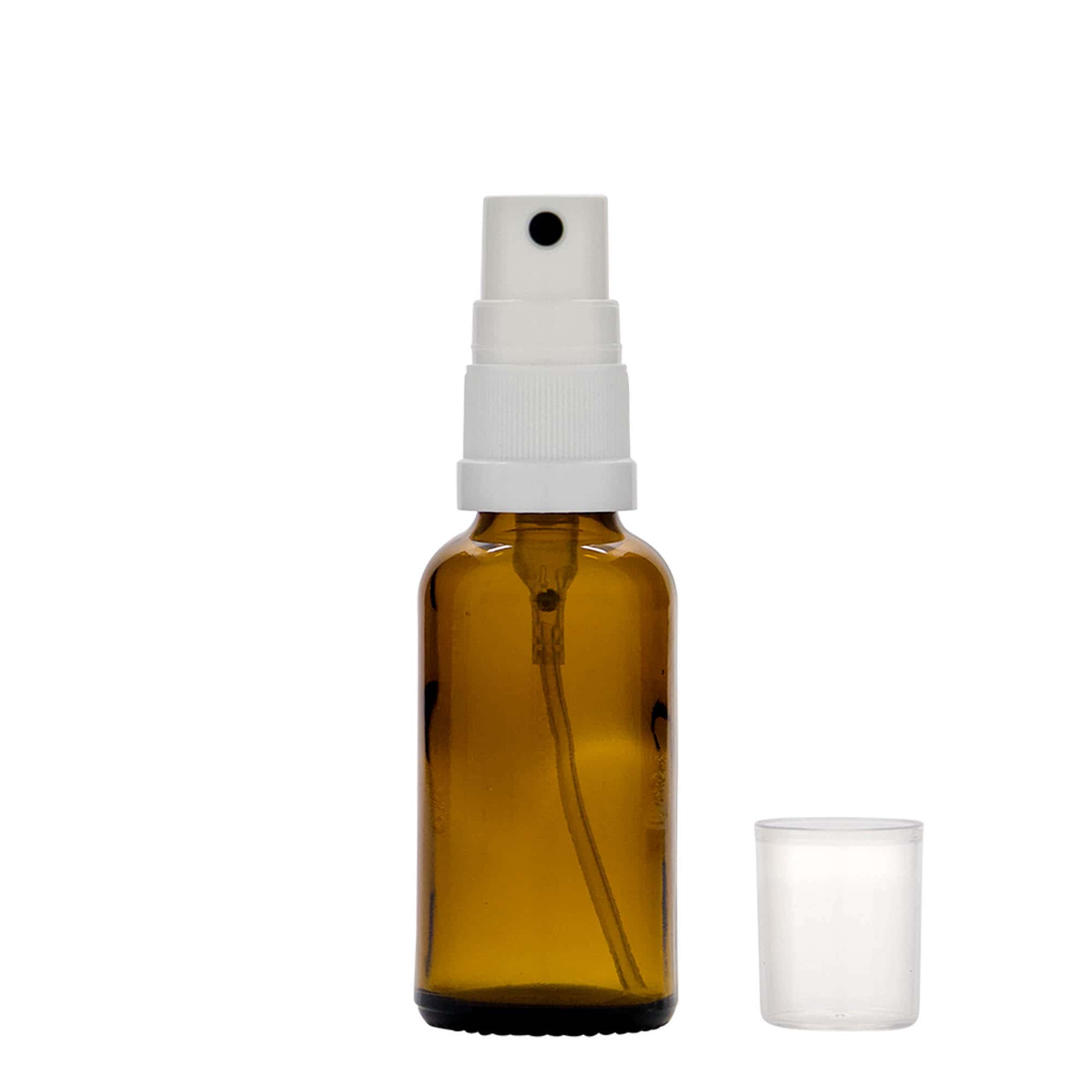 30 ml Sprühflasche Medizin, Glas, braun, Mündung: DIN 18 30 ml Sprühflasche Medizin, Glas, braun, Mündung: DIN 18