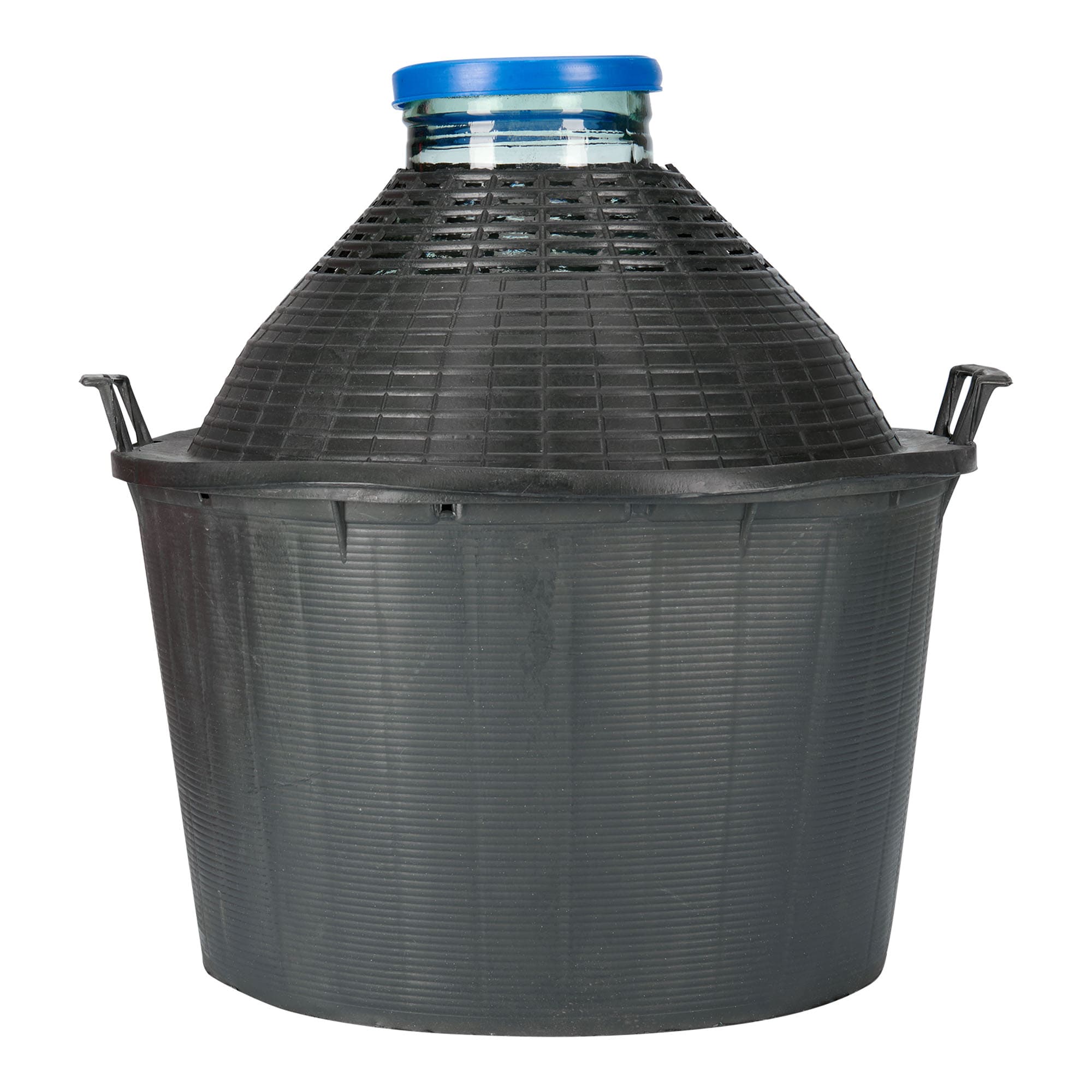 34 l Ballonflasche Weithals, Glas, Mündung: Stülpdeckel