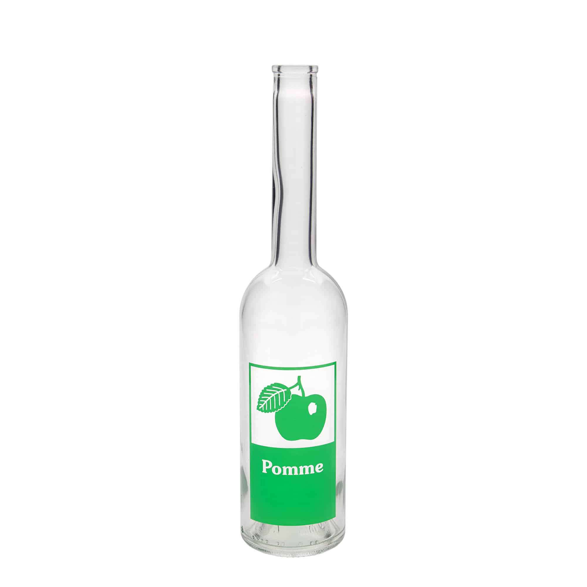 500 ml Glasflasche «Opera», Motiv: Pomme, Mündung: Kork