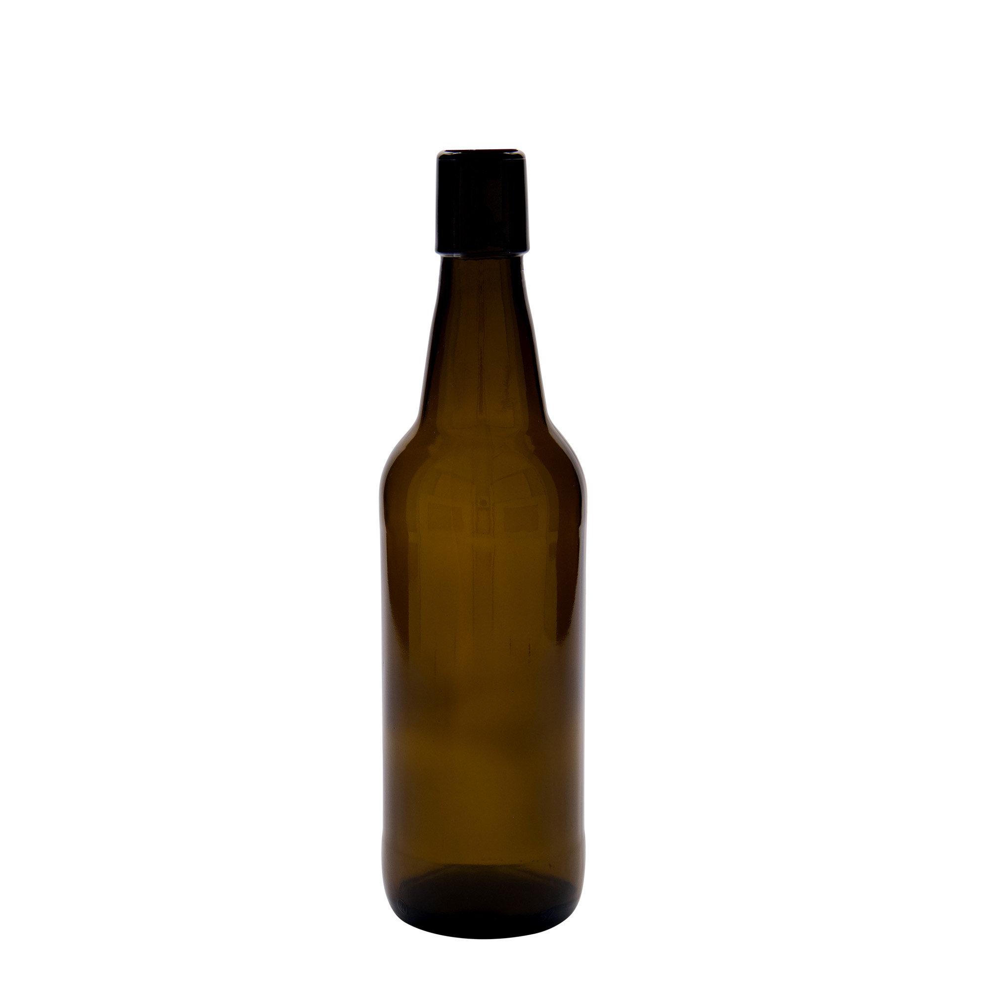 500 ml Bierflasche, Glas, braun, Mündung: Bügelverschluss 500 ml Bierflasche, Glas, braun, Mündung: Bügelverschluss
