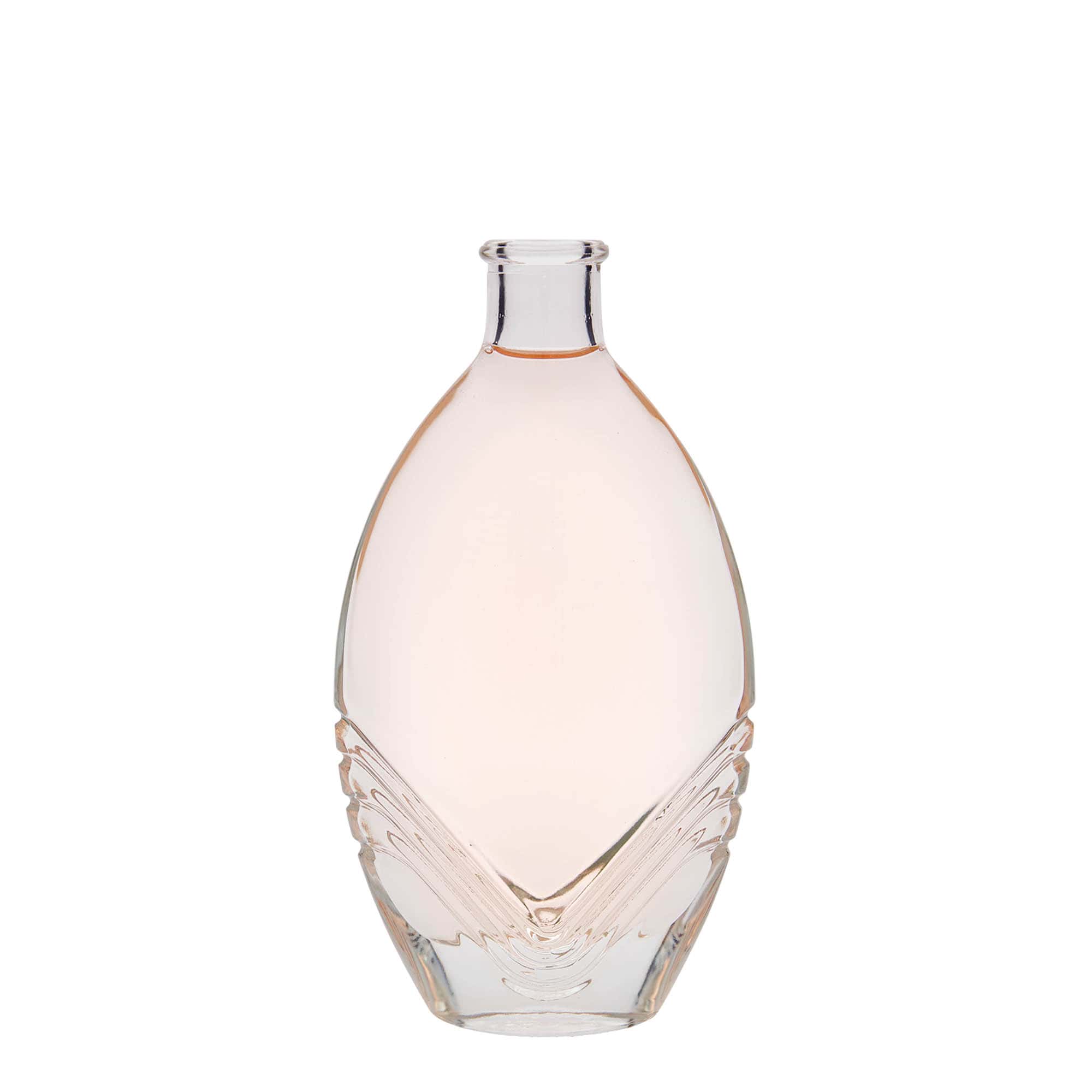200 ml Glasflasche «Florence», oval, Mündung: Kork