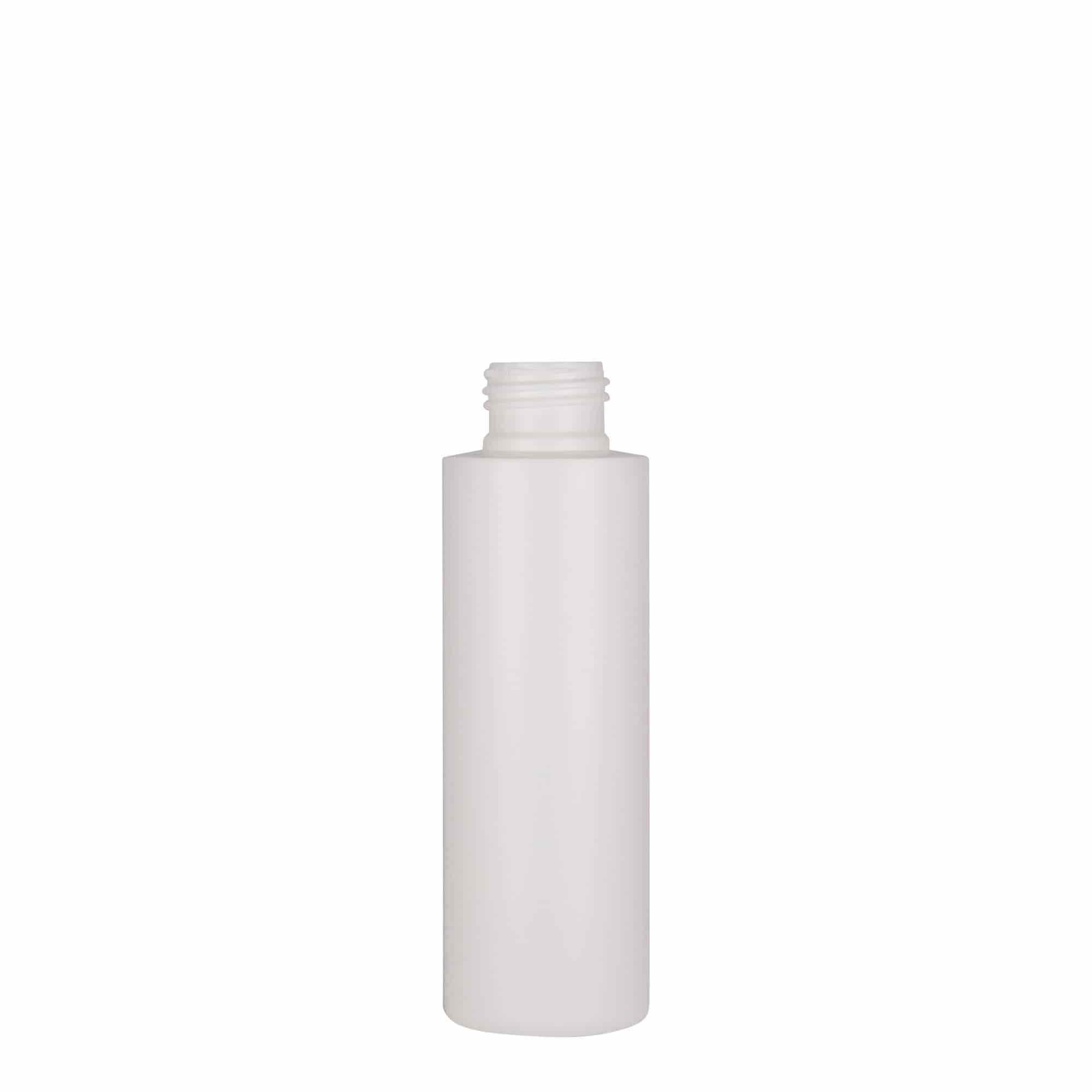 100 ml Kunststoffflasche «Pipe», HDPE, weiss, Mündung:  24/410