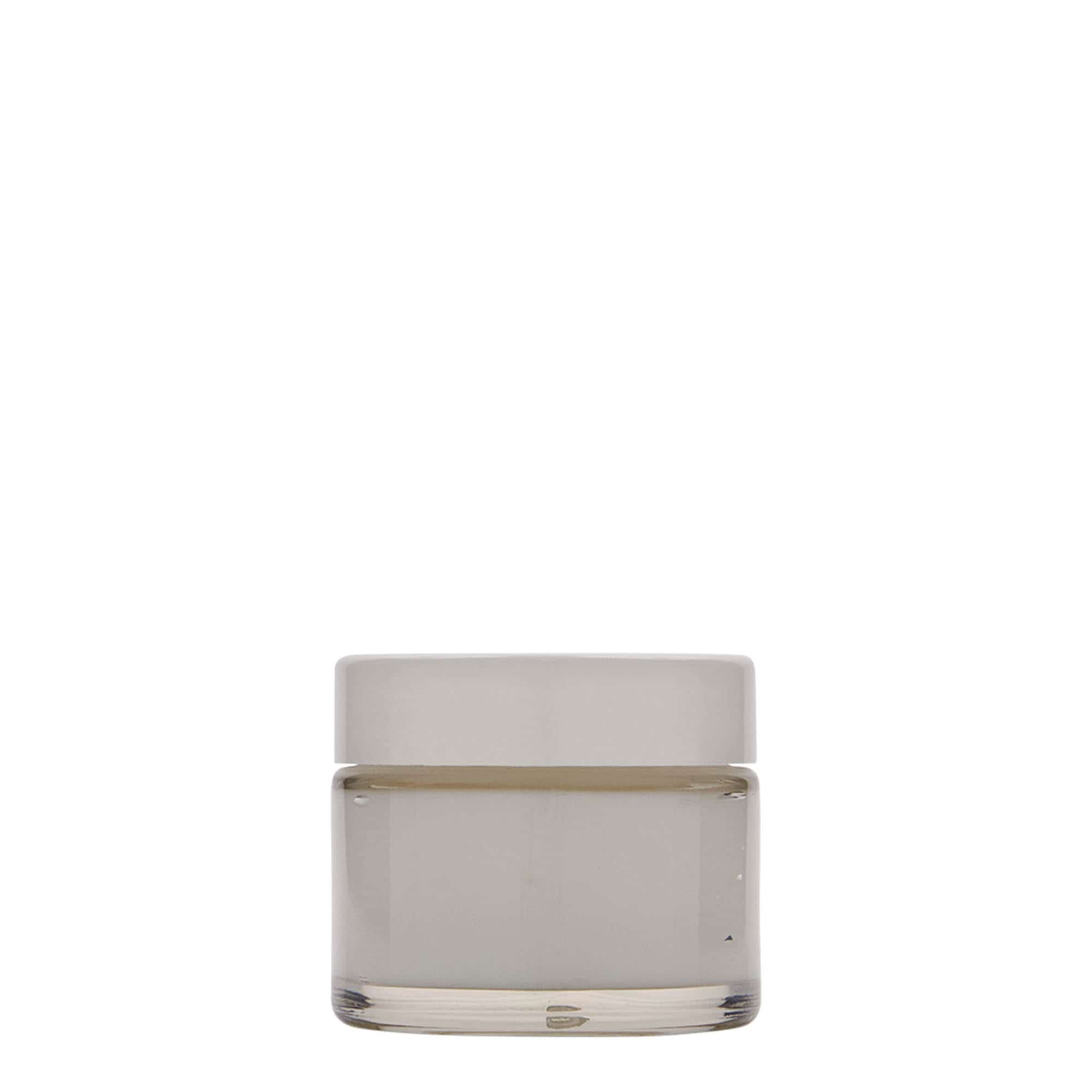 50 ml Tiegel «Beauty», Glas, Mündung: Schraubverschluss