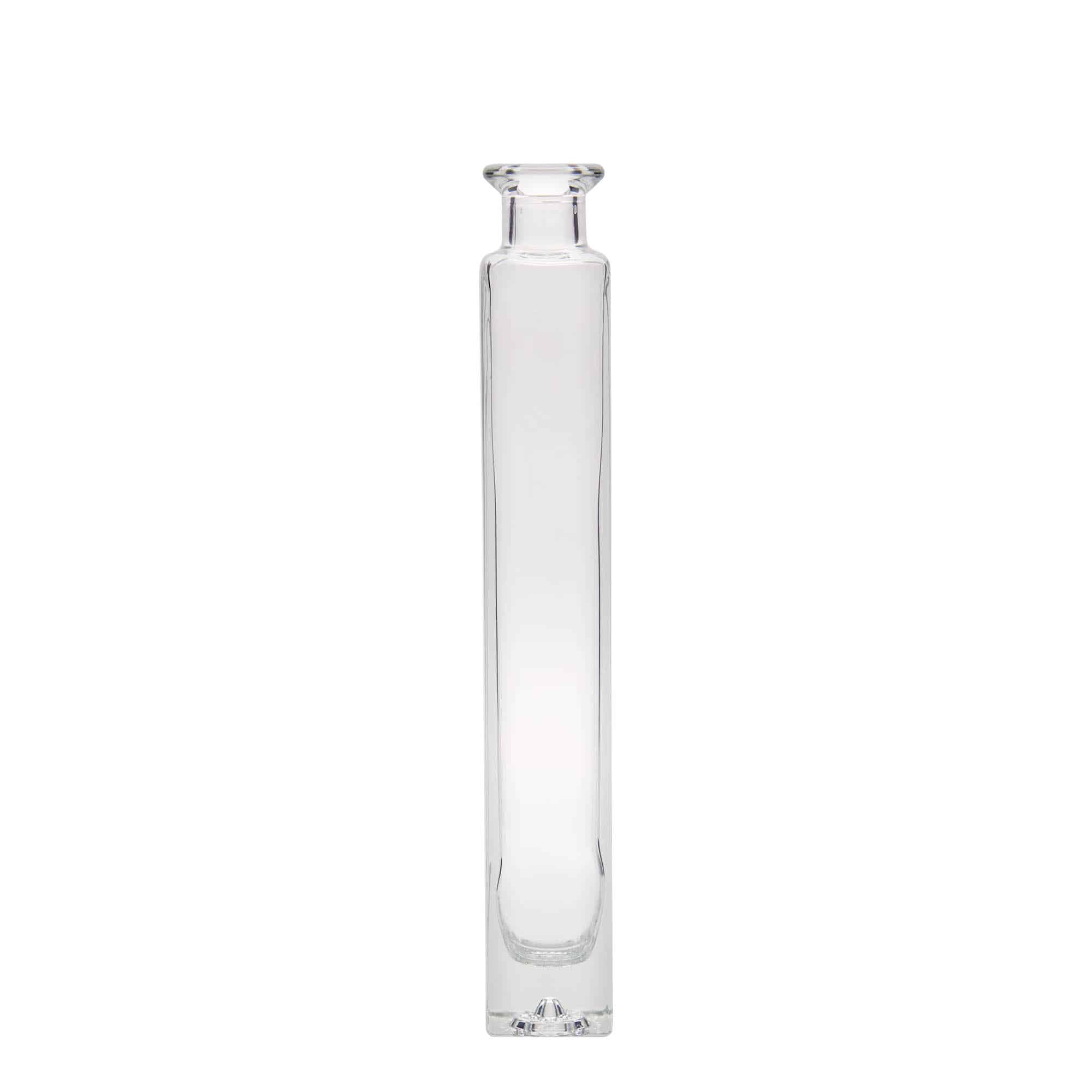 200 ml Glasflasche 'Tommy', quadratisch, Mündung: Kork 200 ml Glasflasche 'Tommy', quadratisch, Mündung: Kork