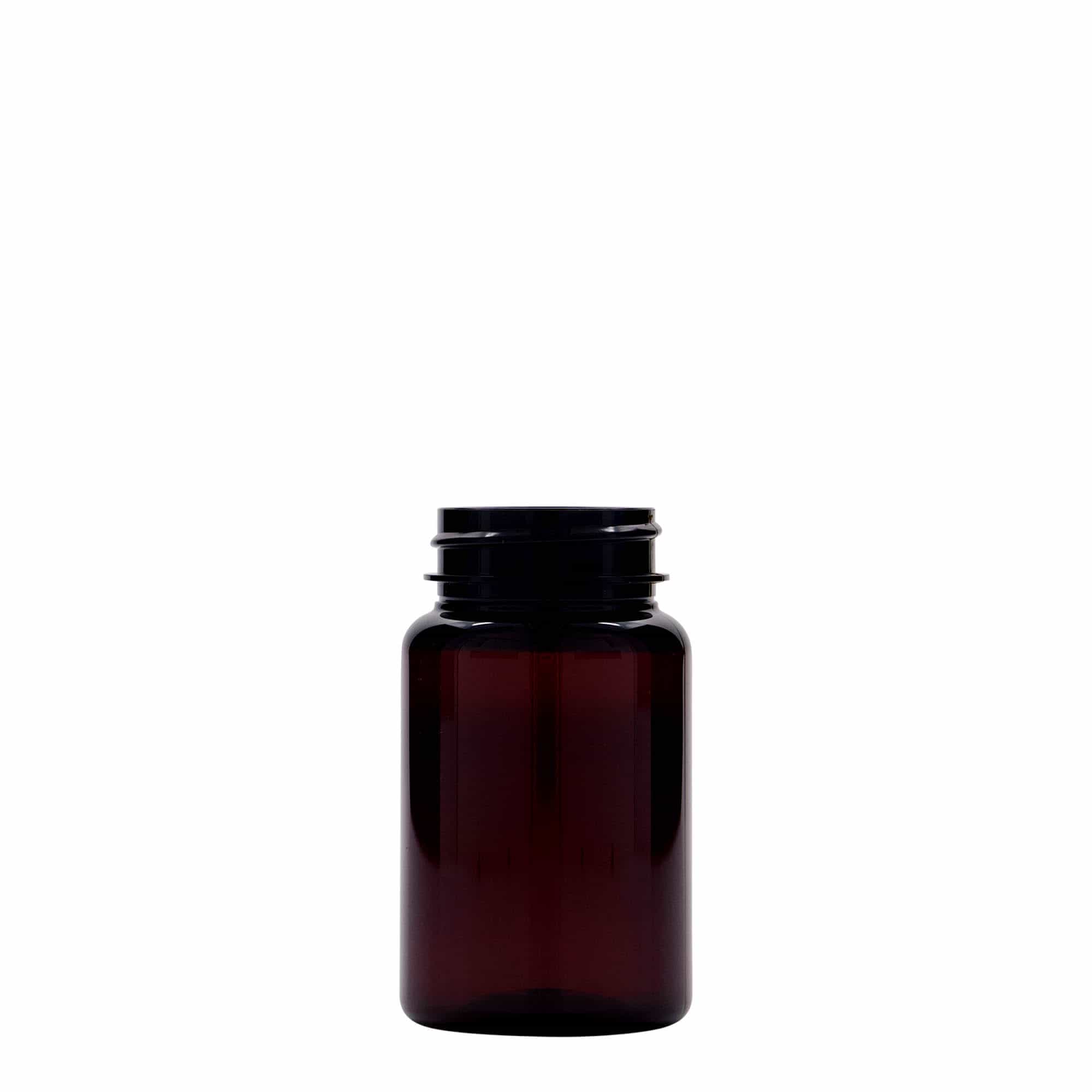 75 ml PET-Packer, Kunststoff, braun, Mündung:  38/400