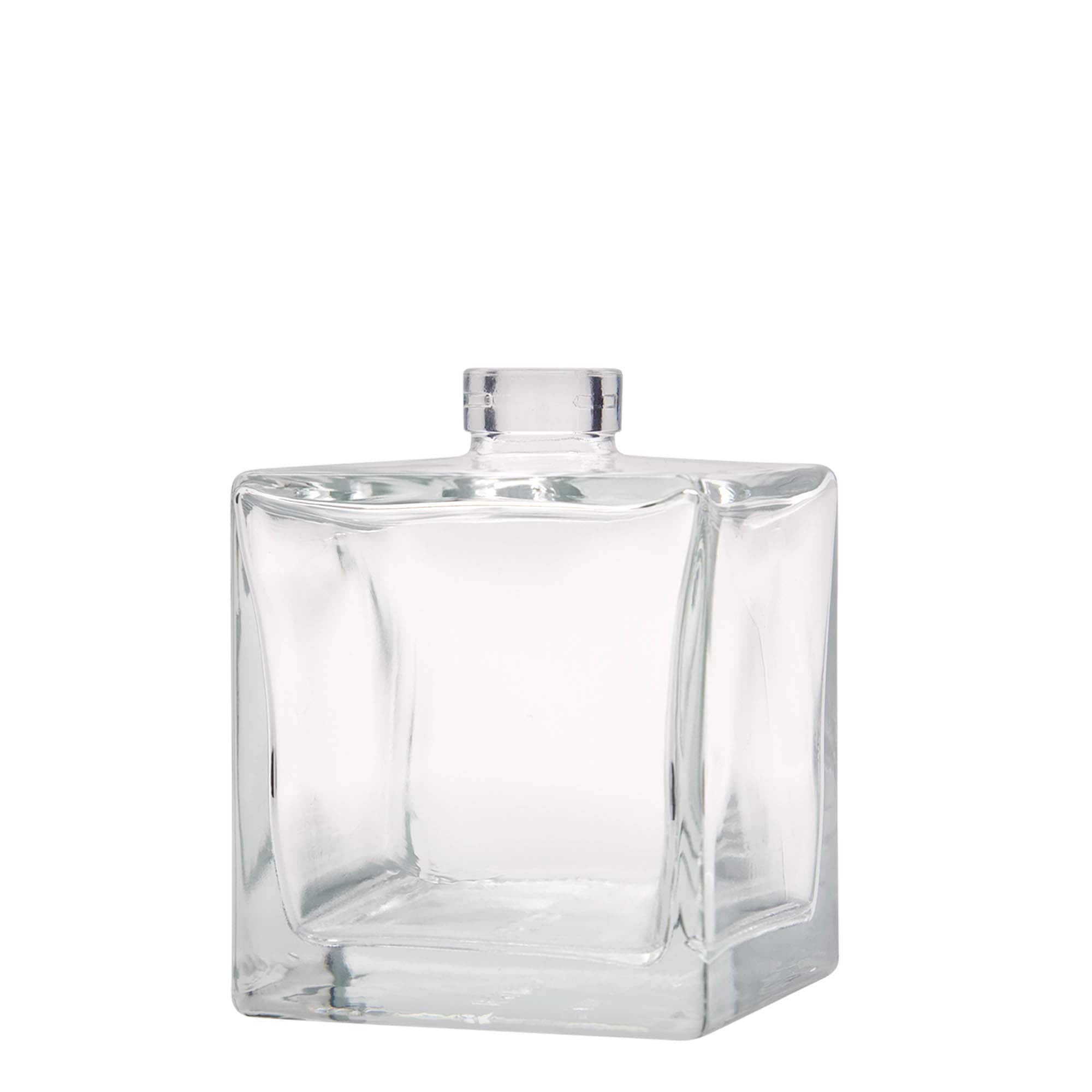 500 ml Glasflasche «Cube», quadratisch, Mündung: Kork