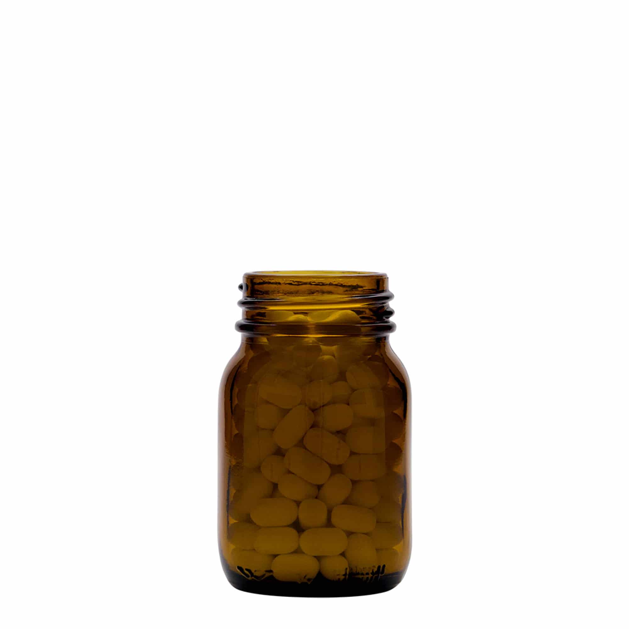 75 ml Weithalsglas, braun, Mündung: DIN 40 75 ml Weithalsglas, braun, Mündung: DIN 40