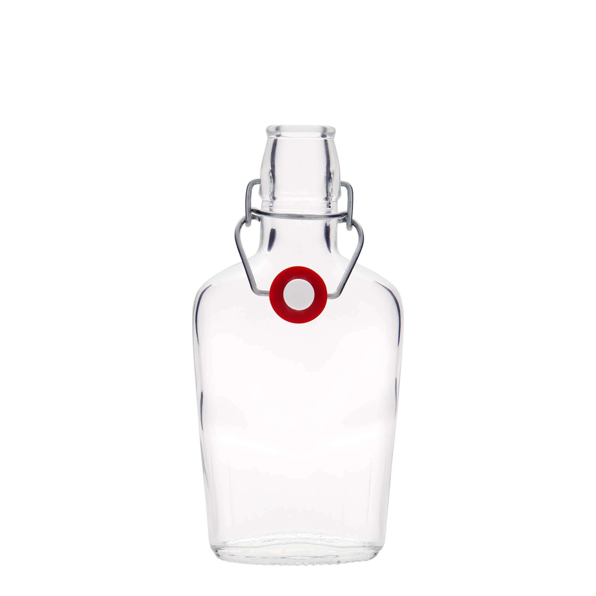 250 ml Glasflasche 'Fiaschetta', oval, Mündung: Bügelverschluss 250 ml Glasflasche 'Fiaschetta', oval, Mündung: Bügelverschluss
