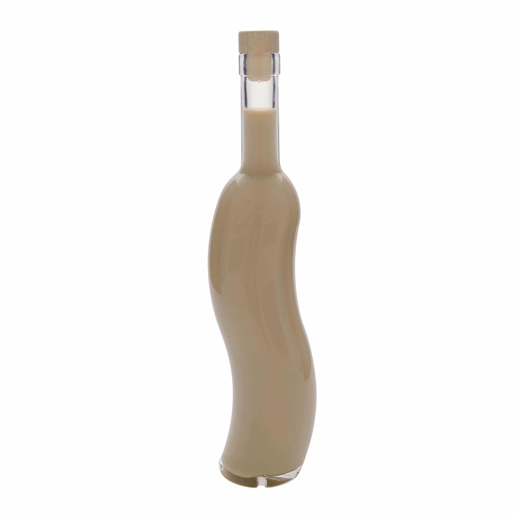 500 ml Glasflasche «La-Ola», halbrund, Mündung: Kork