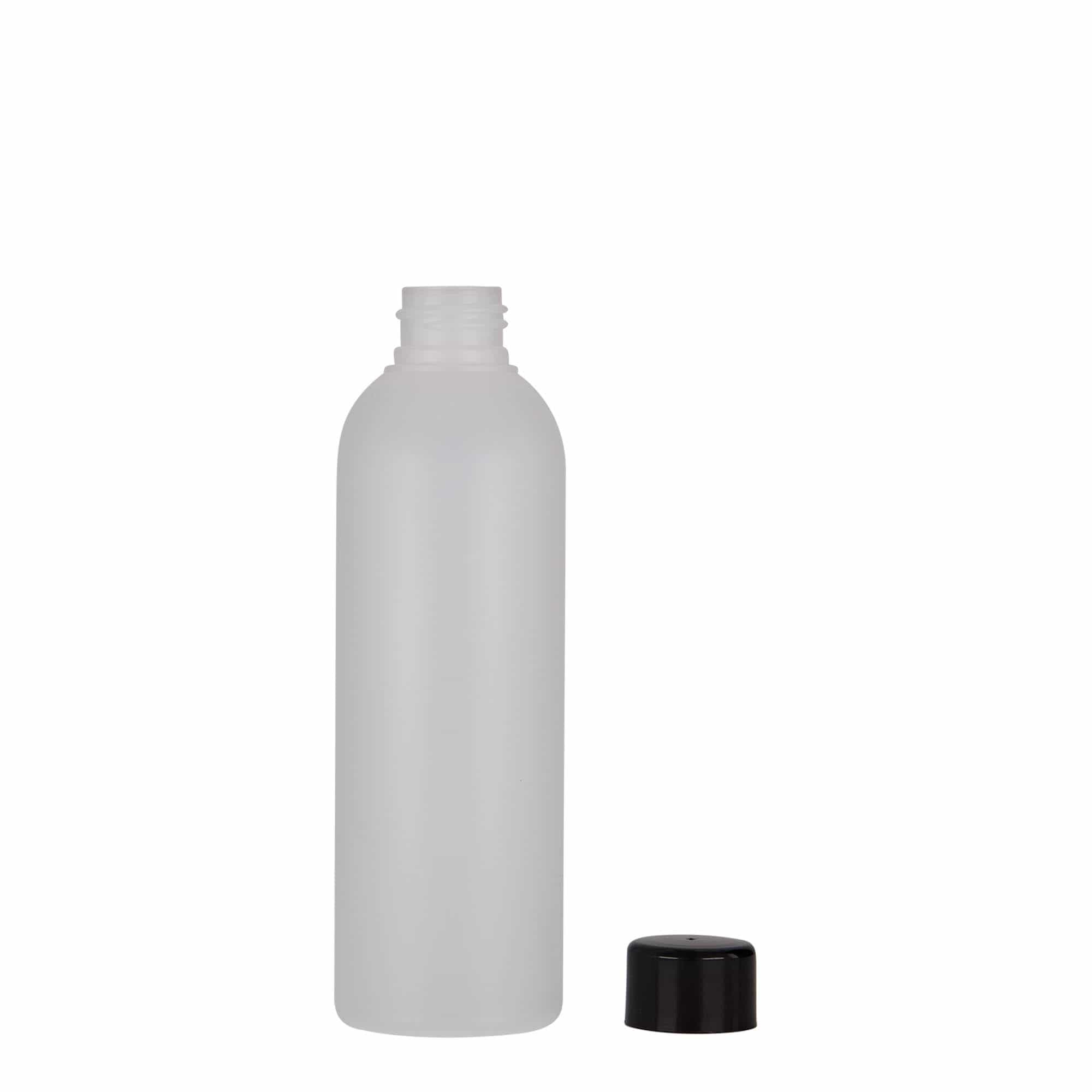 200 ml Kunststoffflasche «Tuffy», HDPE, natur, Mündung:  24/410