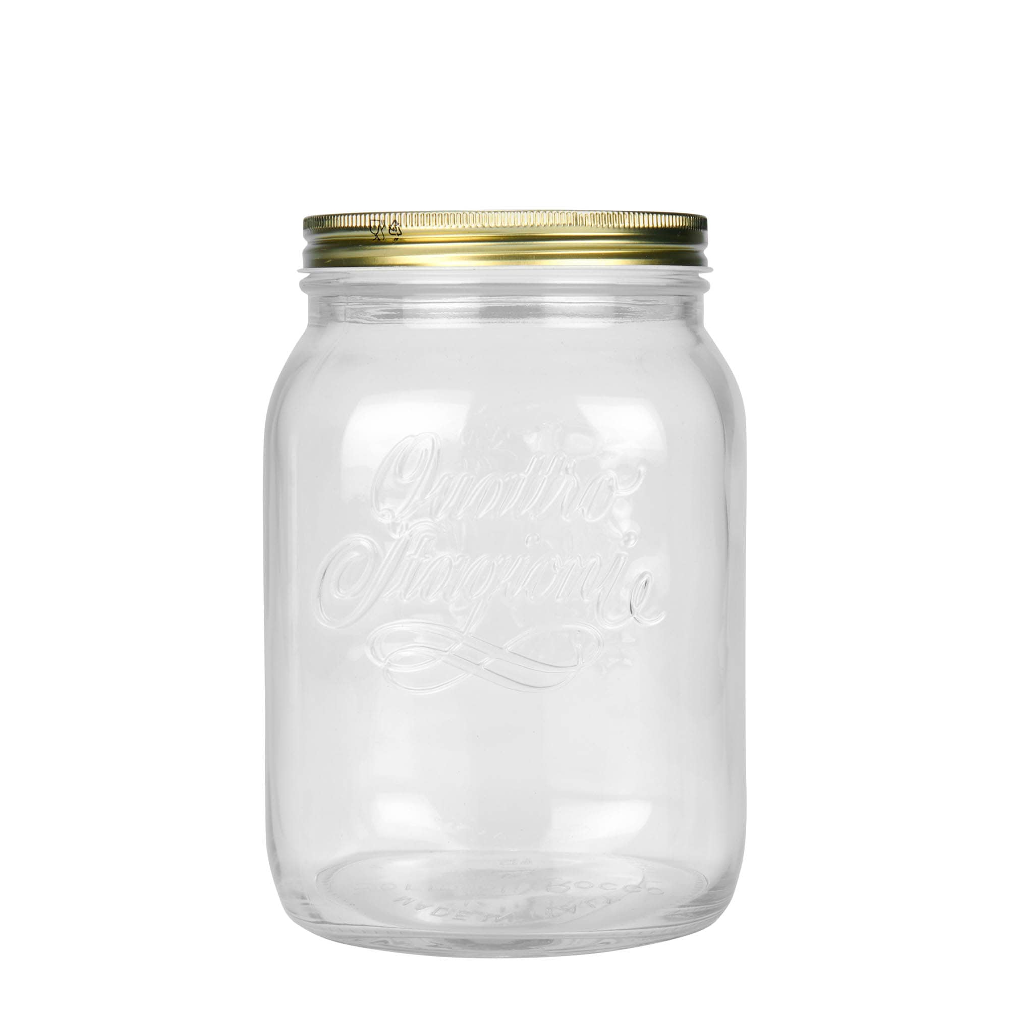 2.000 ml Glas «Quattro Stagioni», Mündung: Schraubverschluss