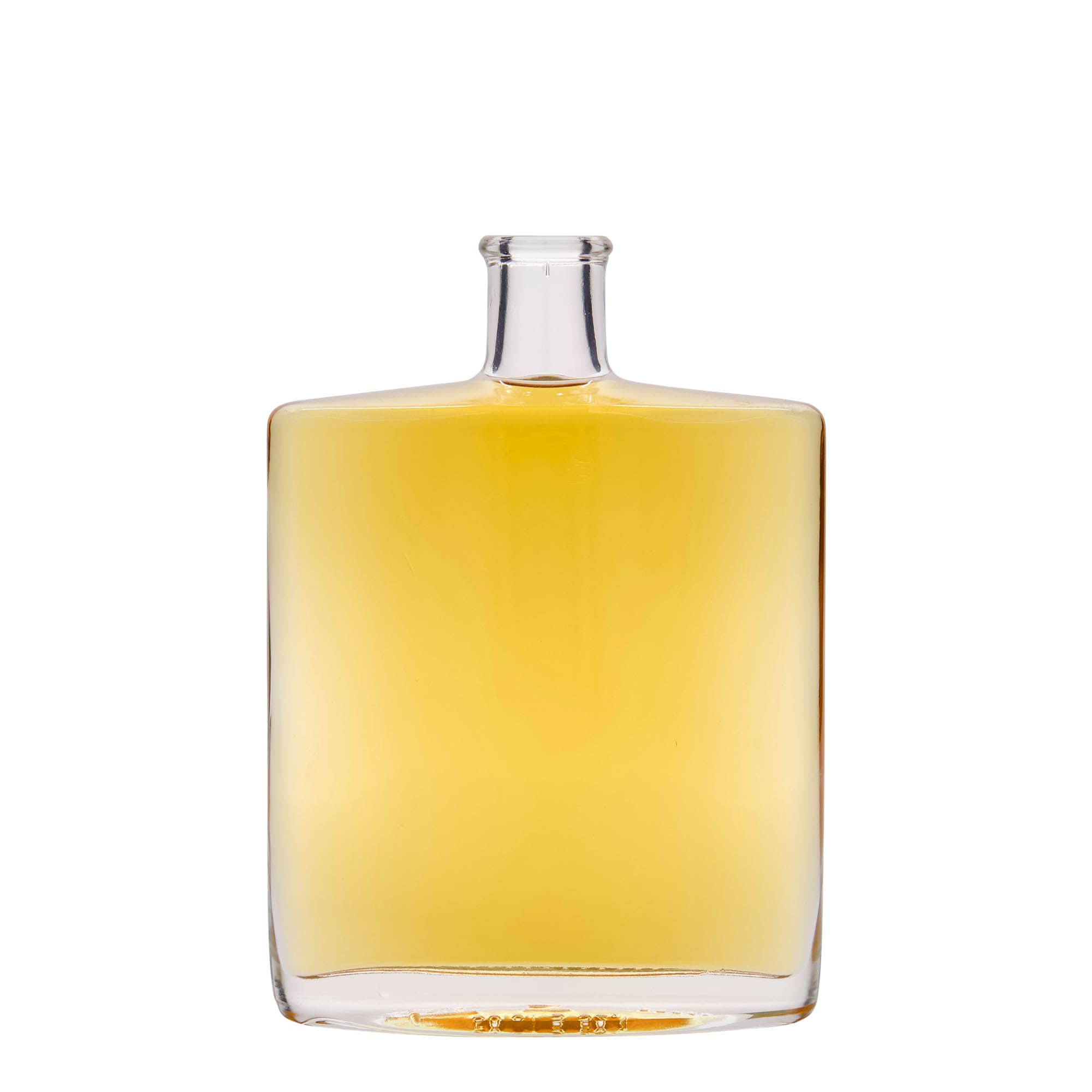 500 ml Glasflasche «Zorbas», oval, Mündung: Kork