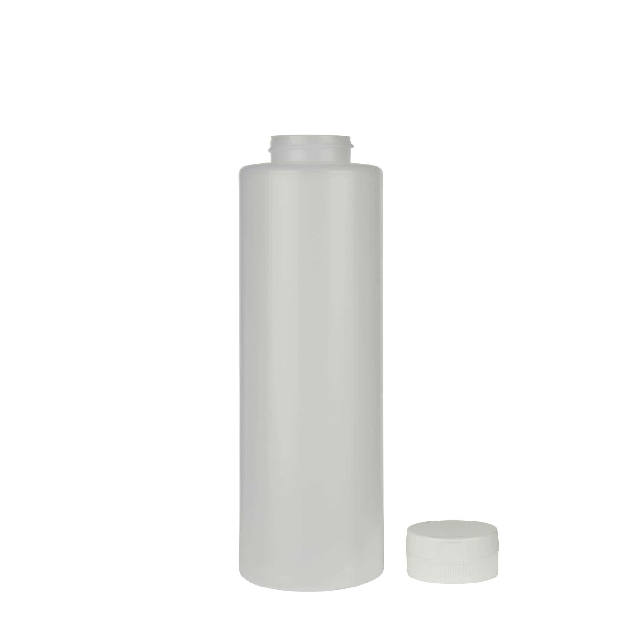 500 ml Sossenflasche, LDPE-Kunststoff, natur, Mündung:  38/400