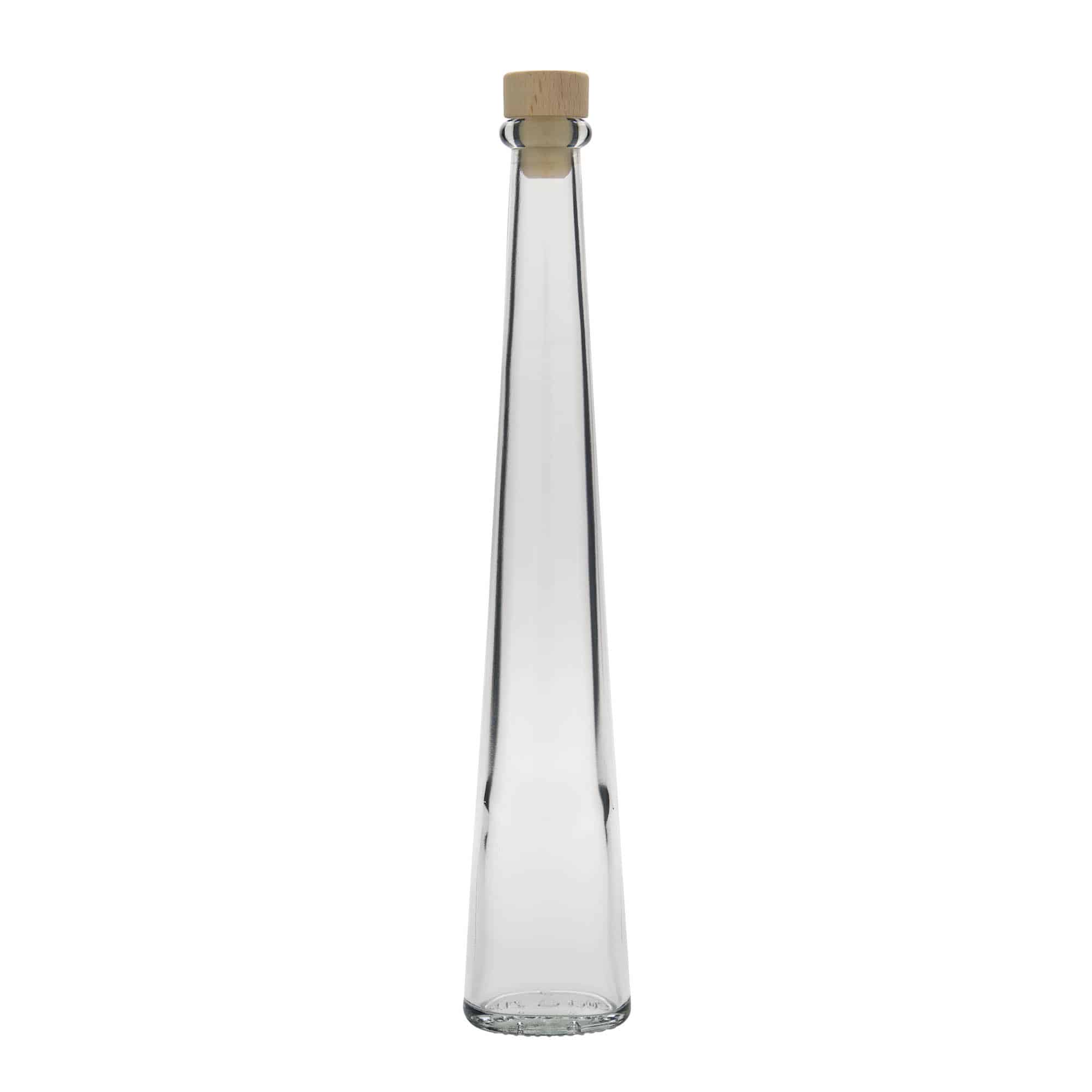 200 ml Glasflasche 'Dama Ovale', oval, Mündung: Kork