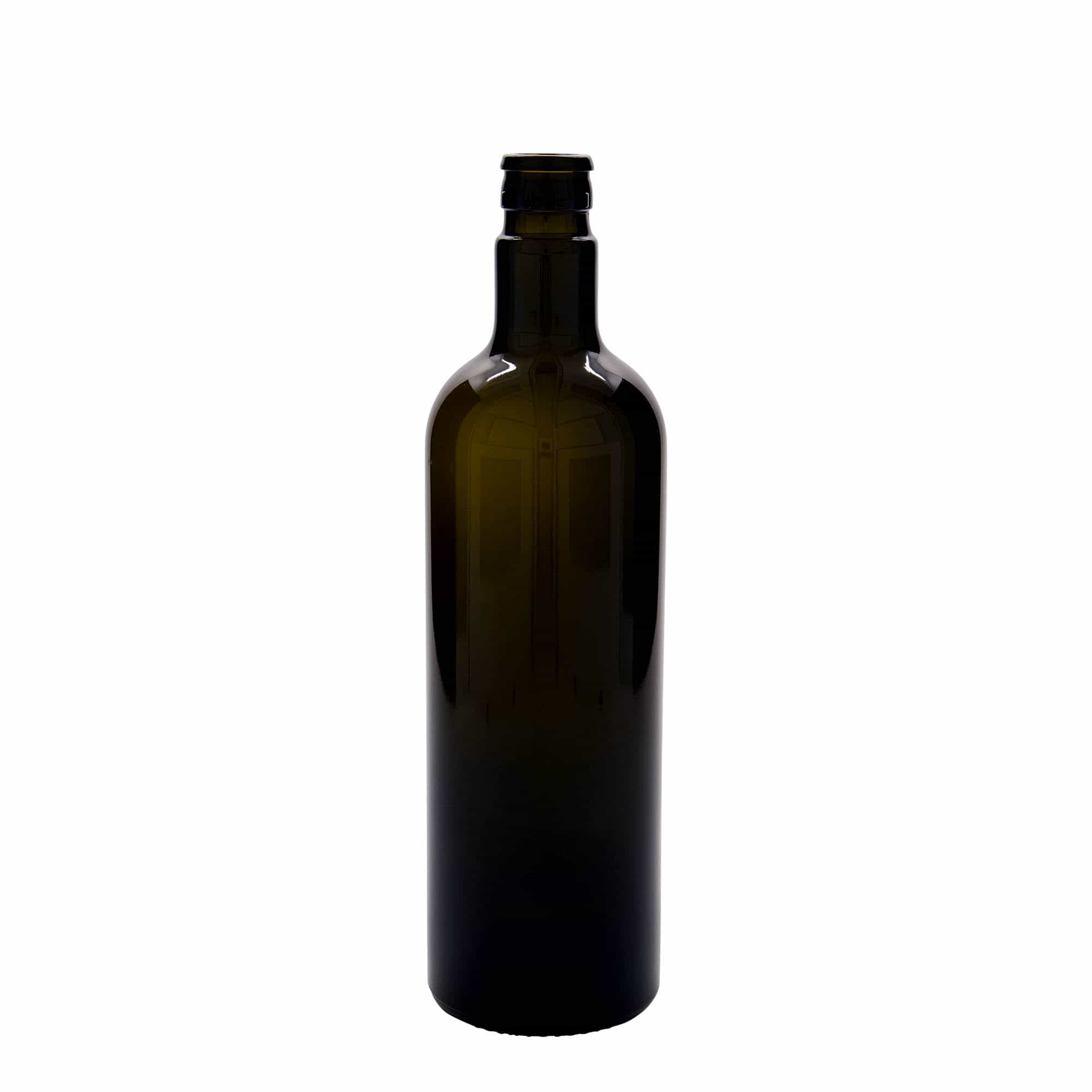 750 ml Essig-/Ölflasche 'Willy New', Glas, antikgrün, Mündung: DOP 750 ml Essig-/Ölflasche 'Willy New', Glas, antikgrün, Mündung: DOP