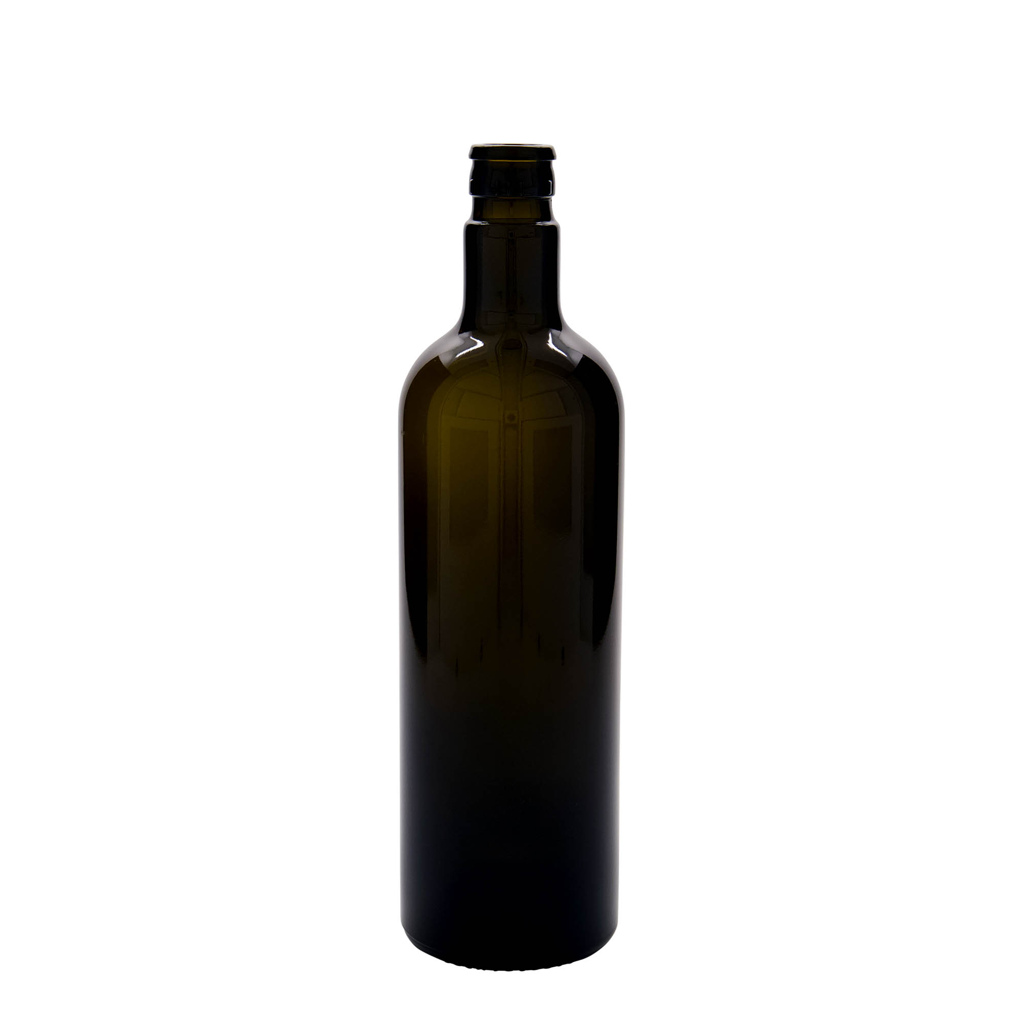 750 ml Essig-/Ölflasche «Willy New», Glas, antikgrün, Mündung: DOP