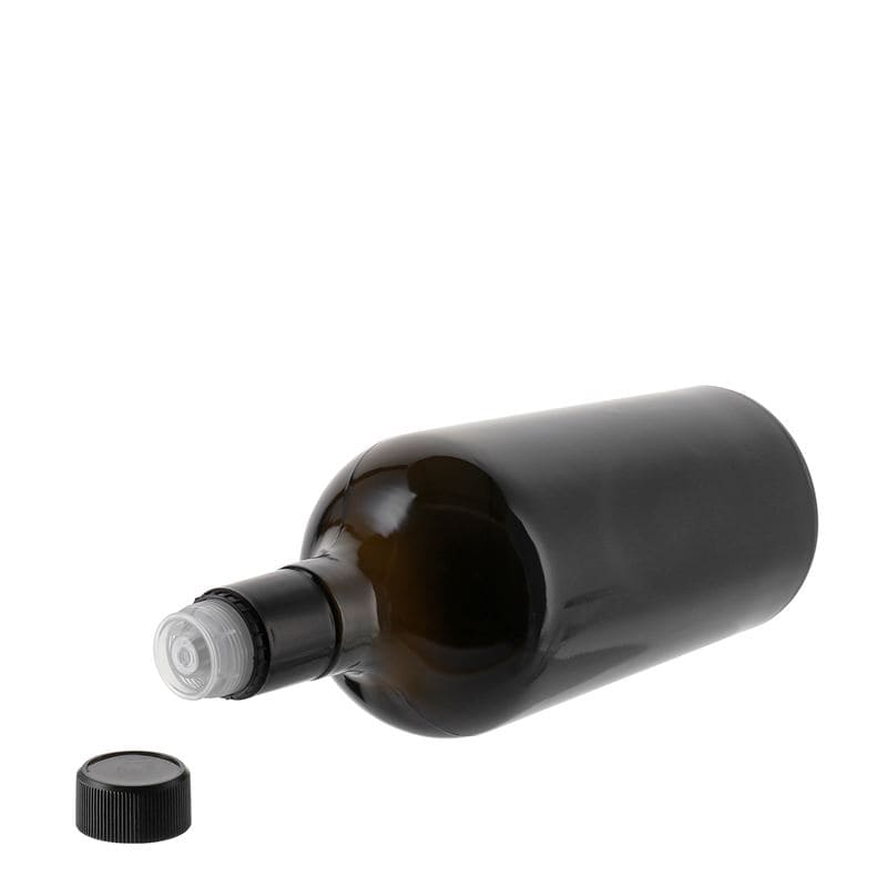 750 ml Essig-/Ölflasche 'Oleum', Glas, antikgrün, Mündung: DOP 750 ml Essig-/Ölflasche 'Oleum', Glas, antikgrün, Mündung: DOP