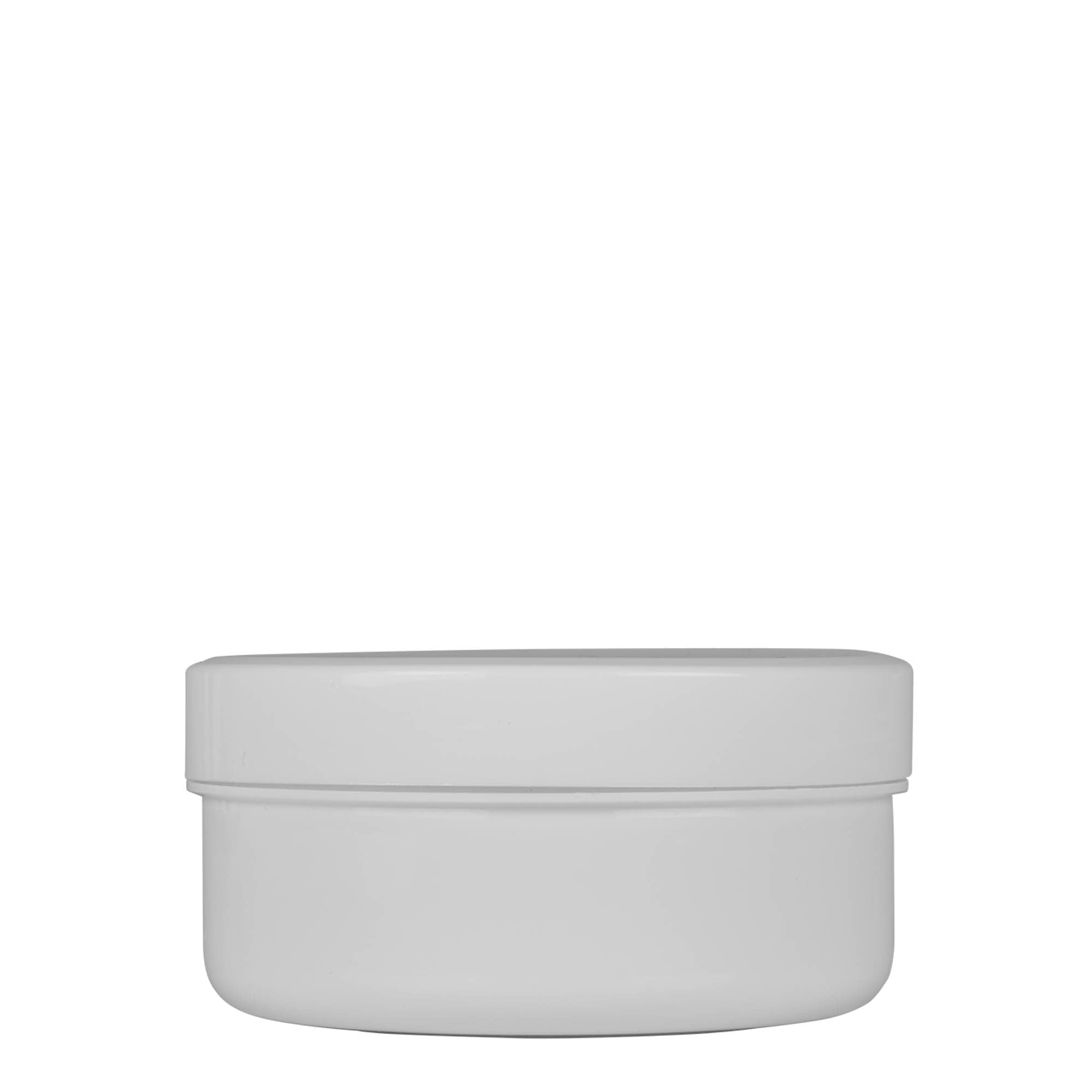 250 ml Kunststoffdose «White Line», PP, weiss, Mündung: Schraubverschluss
