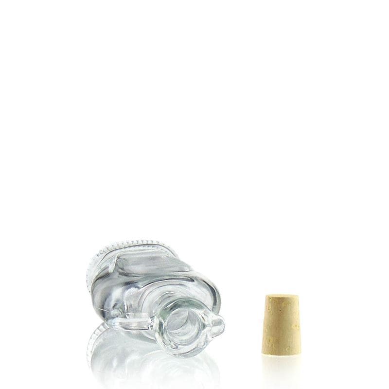 250 ml Glasflasche «Eleganta», oval, Mündung: Kork