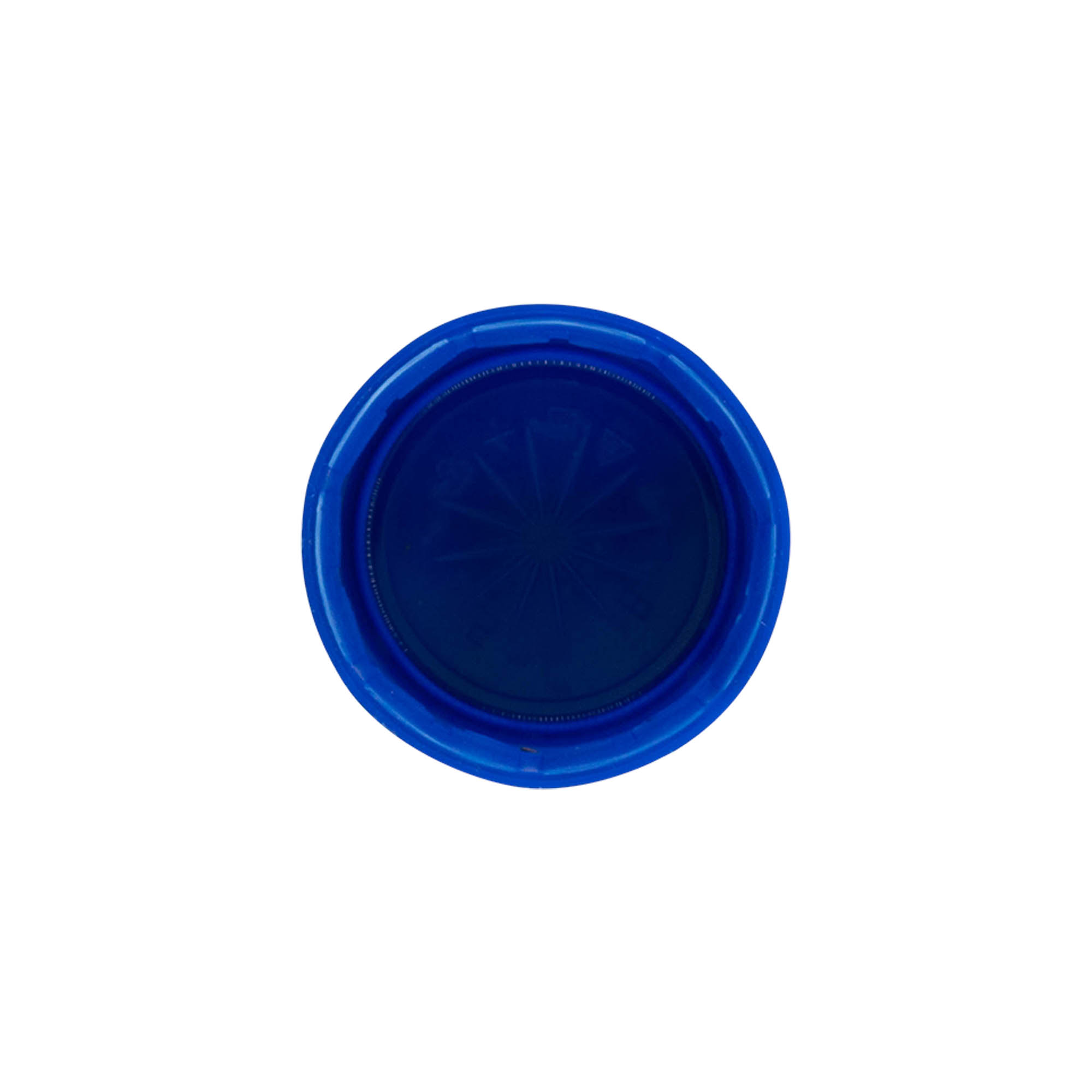 Schraubverschlus Zweistartgewinde, PE-Kunststoff, blau, für Mündung: PET 38 mm Schraubverschlus Zweistartgewinde, PE-Kunststoff, blau, für Mündung: PET 38 mm