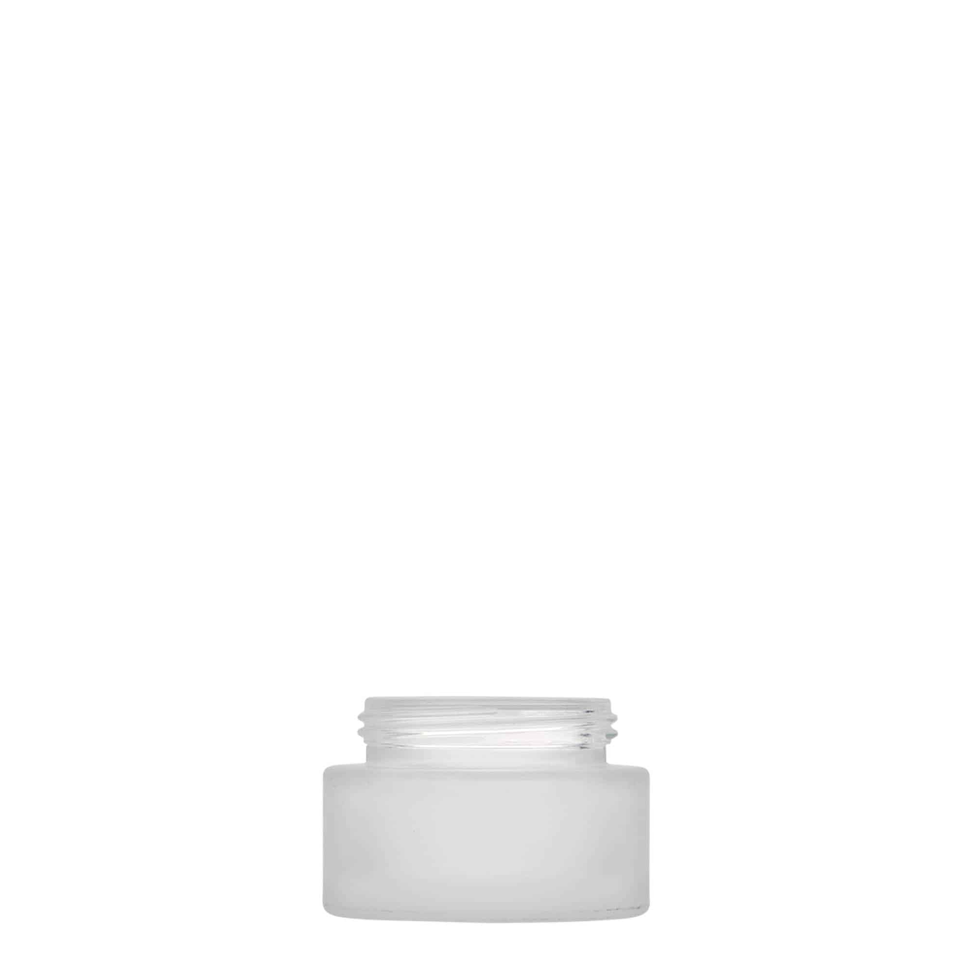 15 ml Tiegel «Platin Edition», Glas, geeist, Mündung: Schraubverschluss