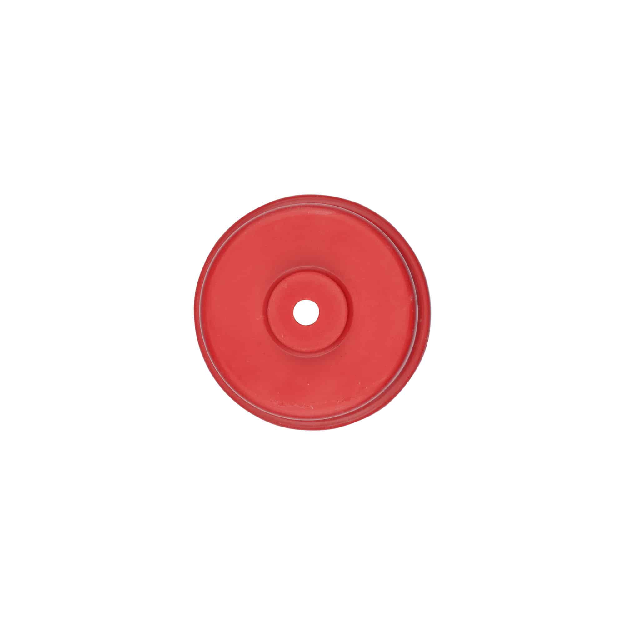 Gärkappe Typ 5, Gummi, rot