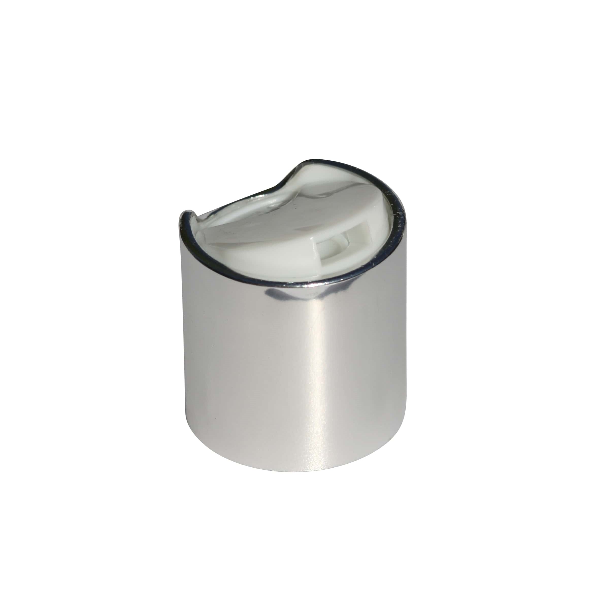 Schraubverschluss Disc Top, PP-Kunststoff, silber, für Mündung: 24/410