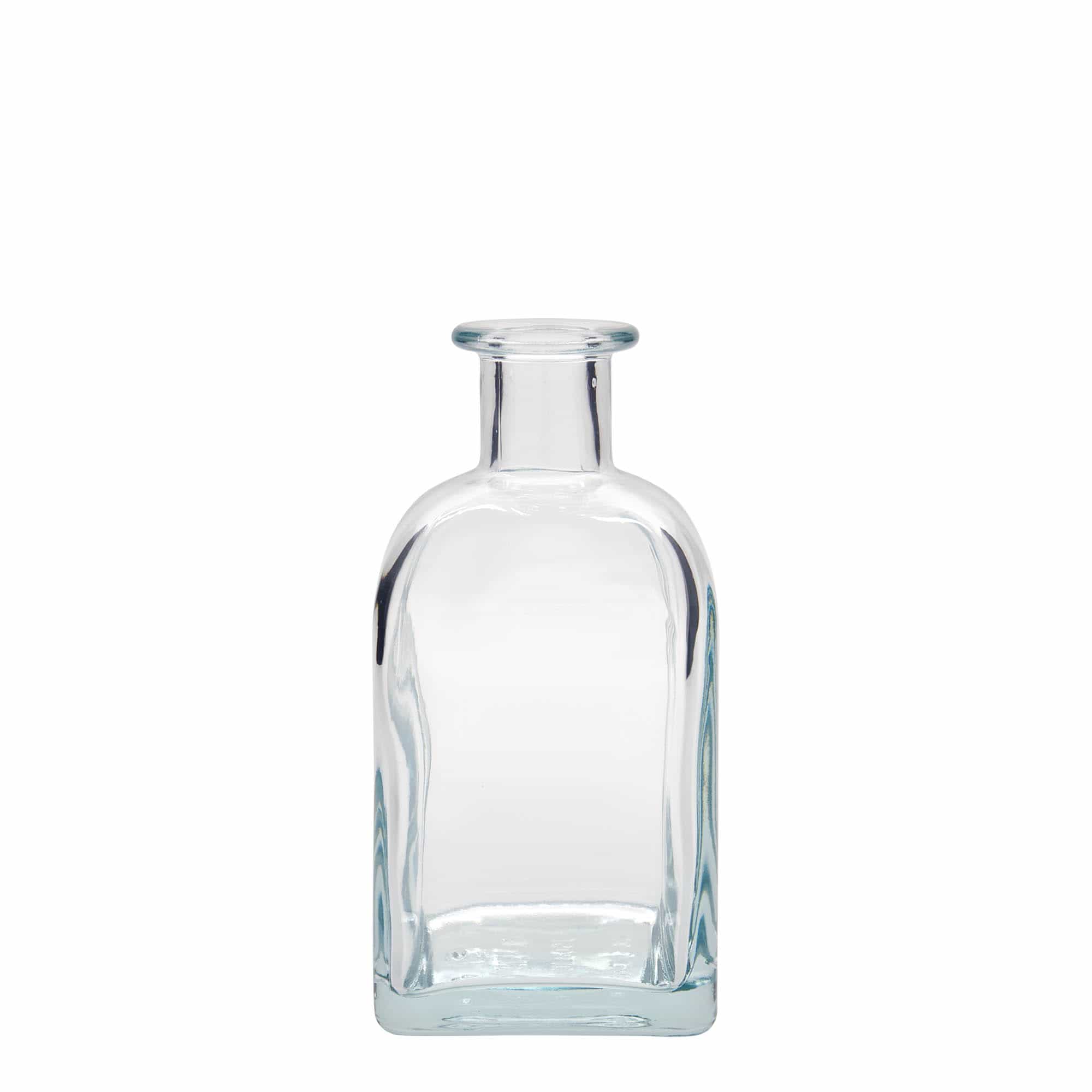 350 ml Glasflasche Apotheker Carré, quadratisch, Mündung: Kork