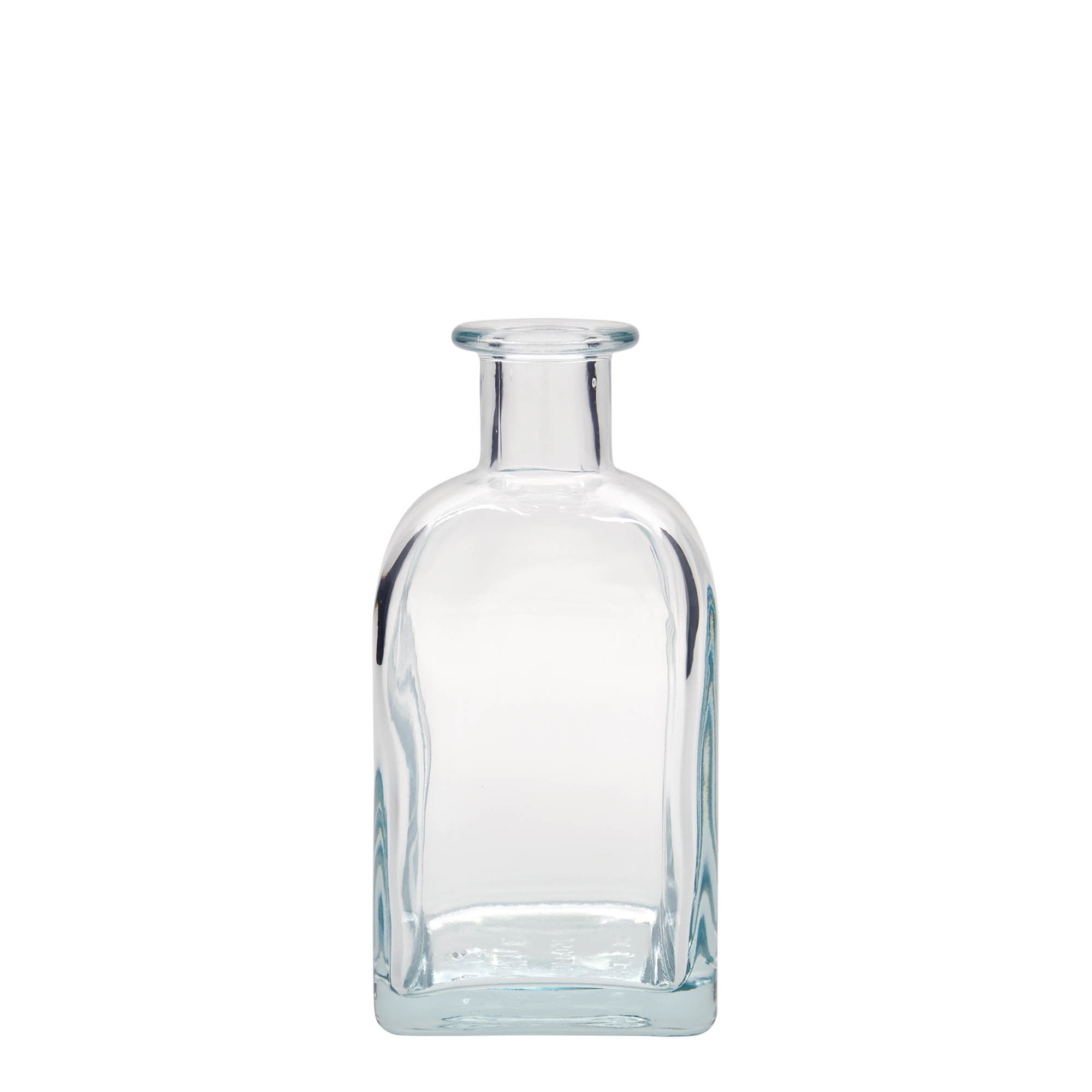 350 ml Glasflasche Apotheker Carré, quadratisch, Mündung: Kork 350 ml Glasflasche Apotheker Carré, quadratisch, Mündung: Kork