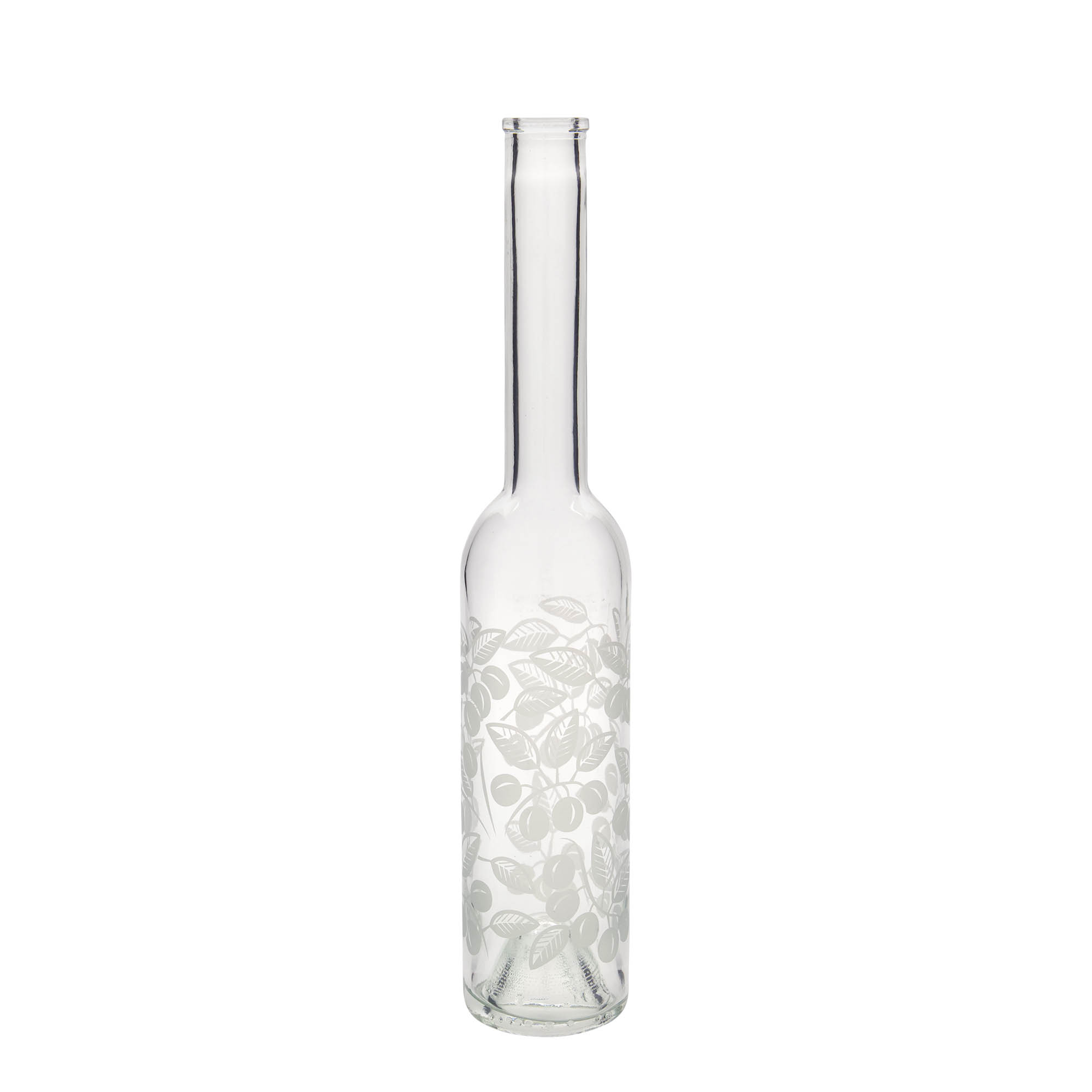 350 ml Glasflasche 'Opera', Motiv: Mirabellen, Mündung: Kork 350 ml Glasflasche 'Opera', Motiv: Mirabellen, Mündung: Kork