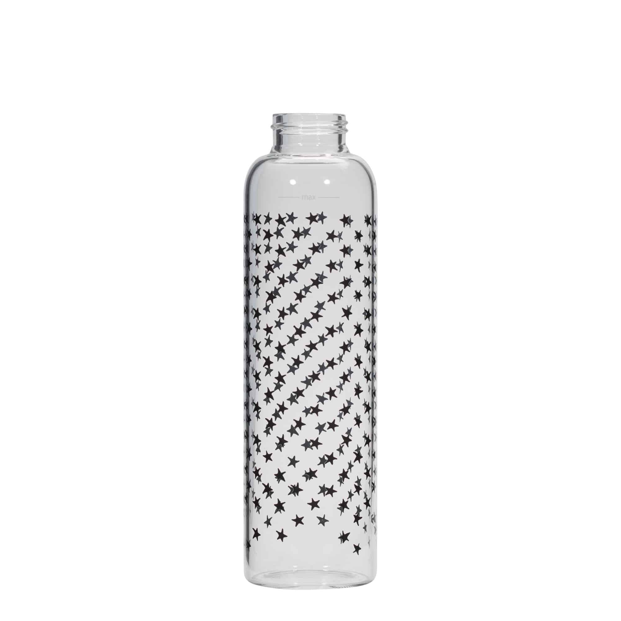 500 ml Trinkflasche «Perseus - Schwarze Sterne», Mündung: Schraubverschluss