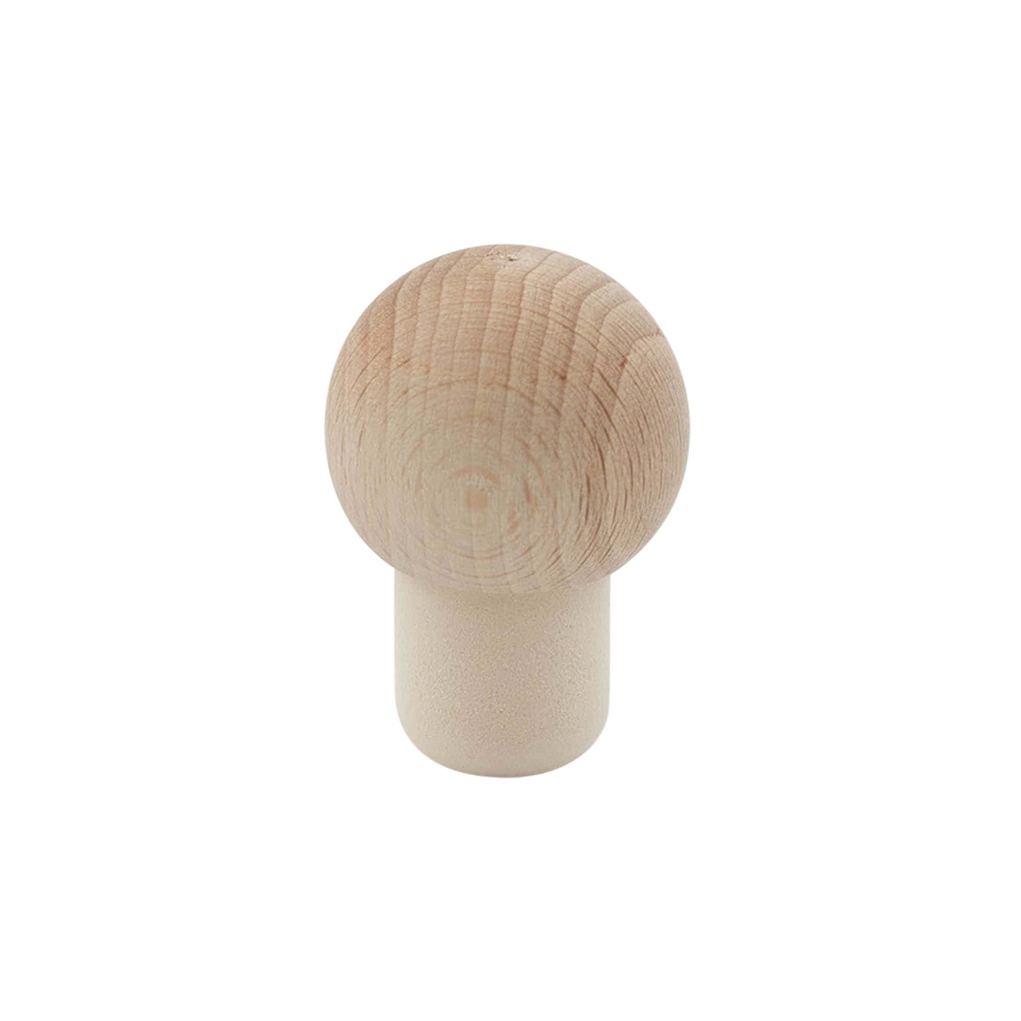 Griffkorken 19 mm «Kugel», Holz/Kunststoff, für Mündung: Kork