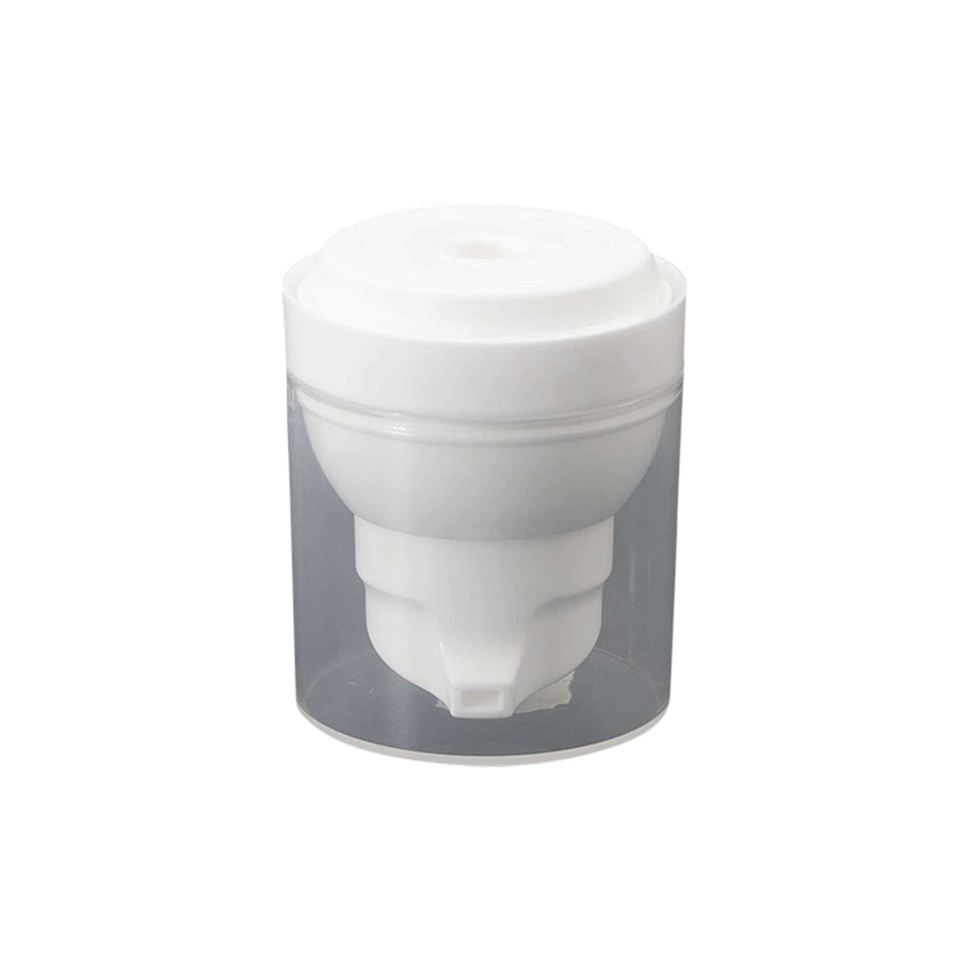 Airless Dispenser Pumpkopf 'Mezzo', PP-Kunststoff, weiß