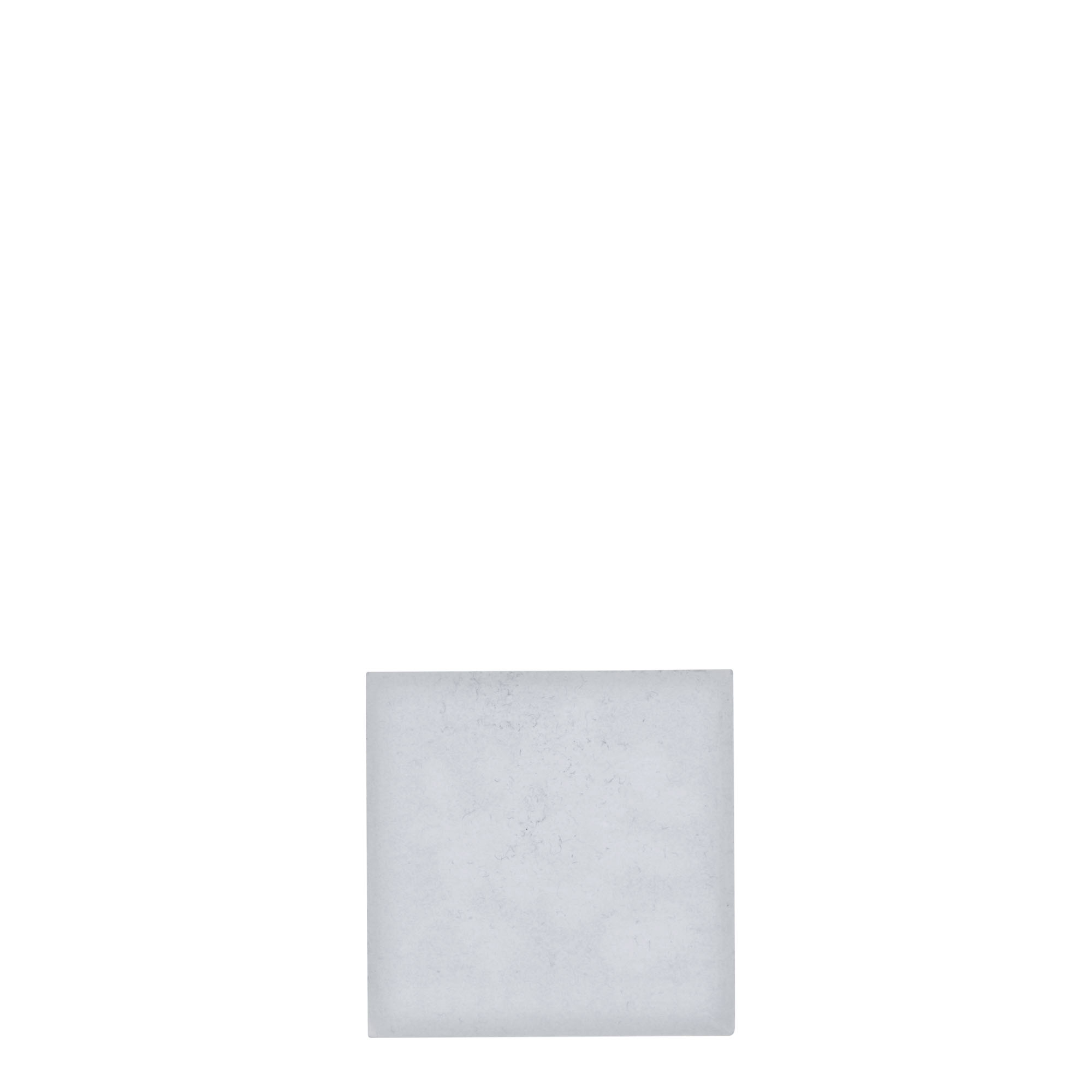 Zinnetikett «Heidelbeere», quadratisch, Metall, silber
