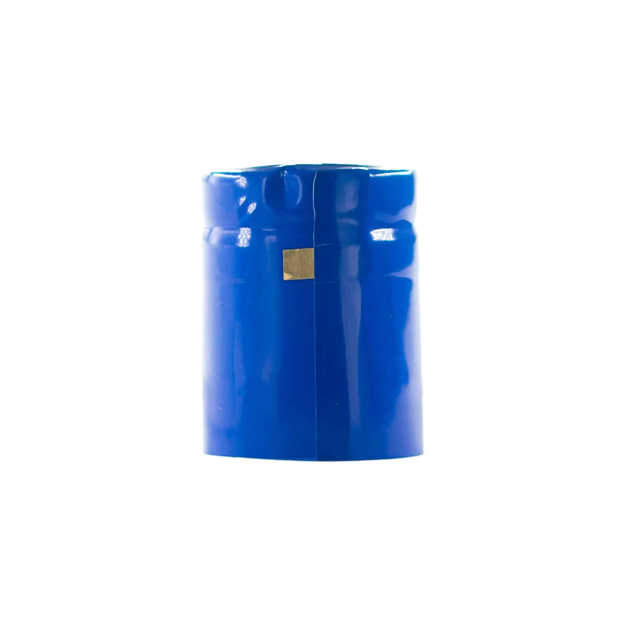 Schrumpfkapsel 32x41, PVC-Kunststoff, blau Schrumpfkapsel 32x41, PVC-Kunststoff, blau