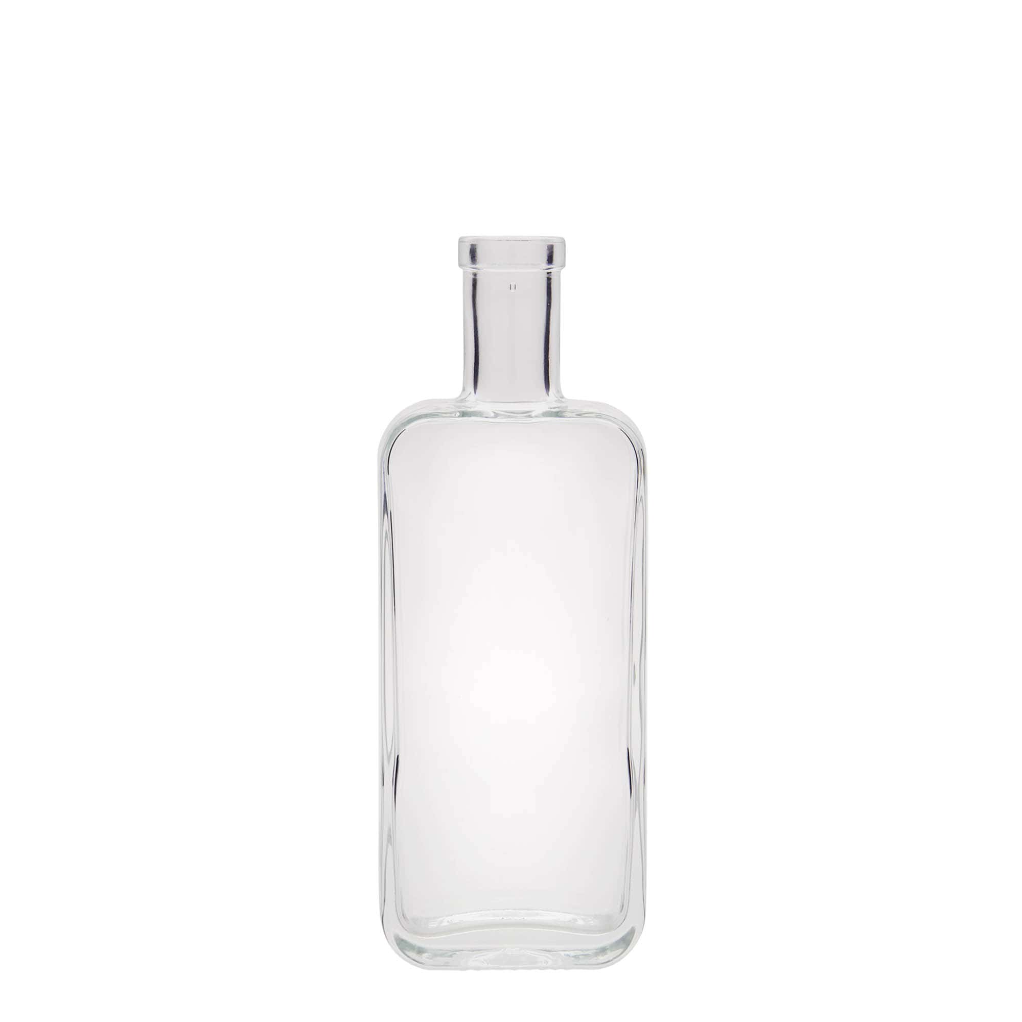 200 ml Glasflasche 'Nice', rechteckig, Mündung: Kork 200 ml Glasflasche 'Nice', rechteckig, Mündung: Kork