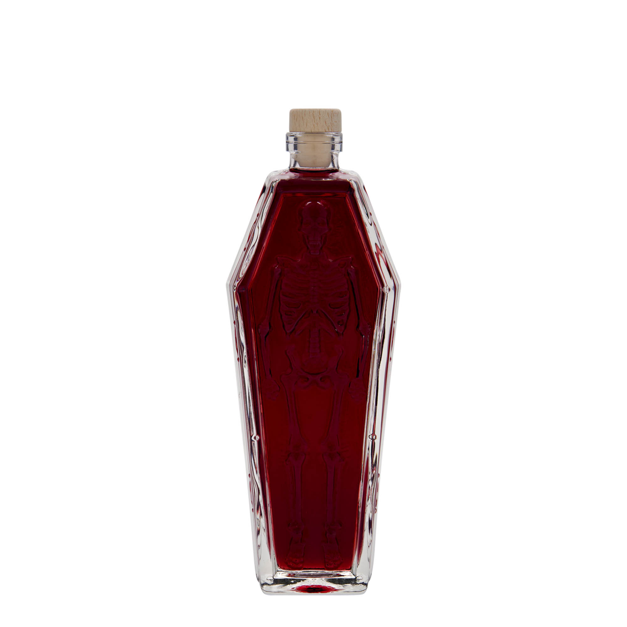 200 ml Glasflasche «Sarg», Mündung: Kork