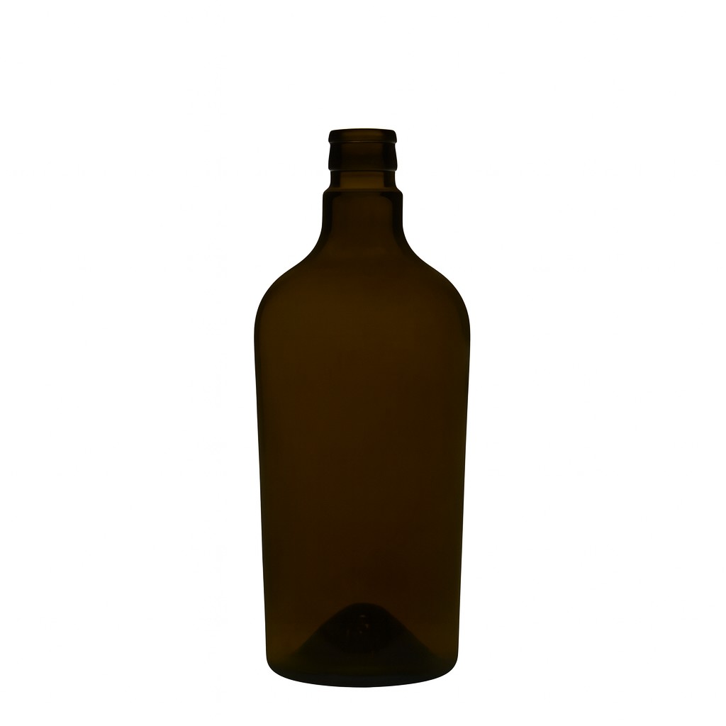 750 ml Essig-/Ölflasche «Oleum», Glas, antikgrün, Mündung: DOP